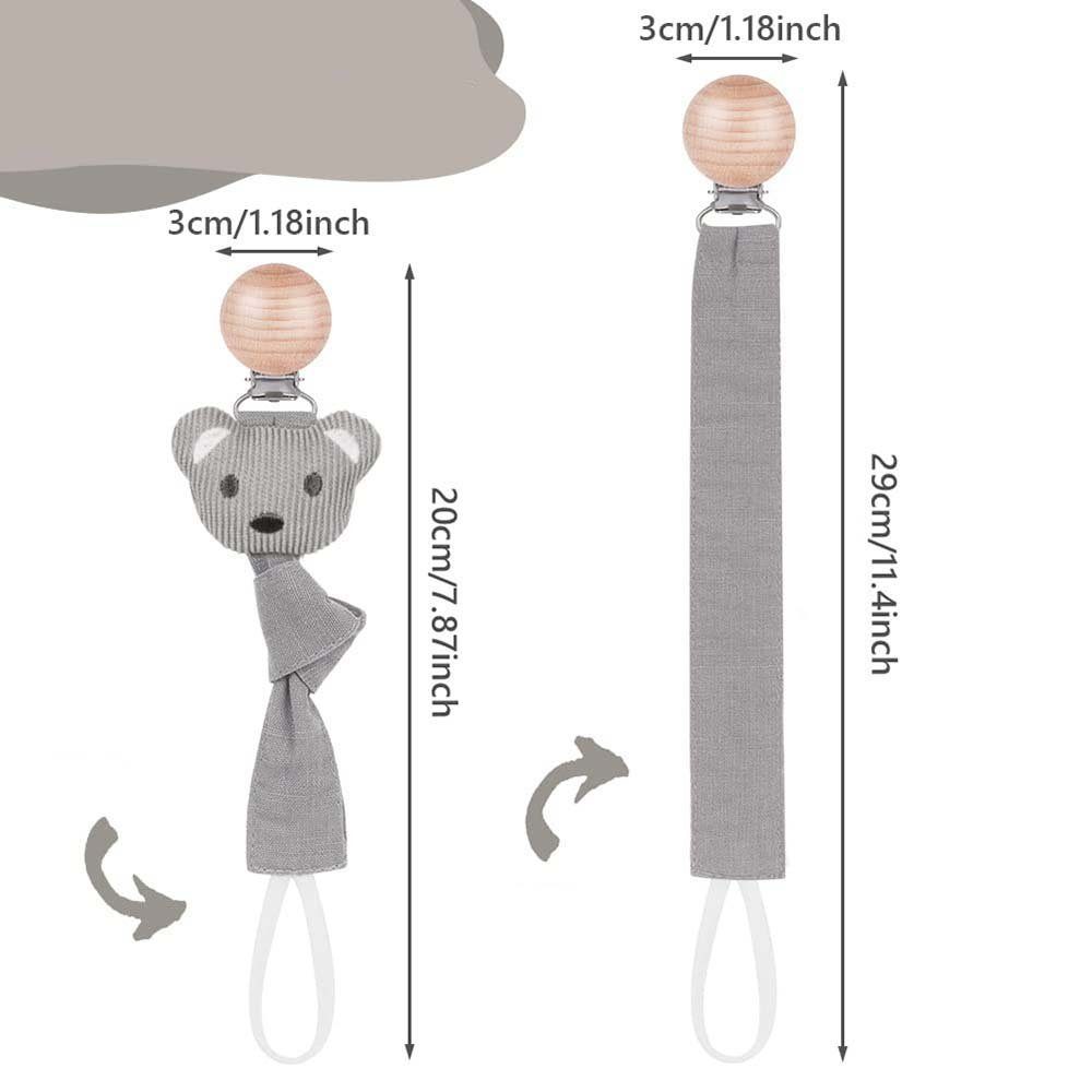 CTGtree Schnullerbefestigung Schnullerkette (4-tlg) Baby und Geschenk, for Jungs Baumwolle Mädchen