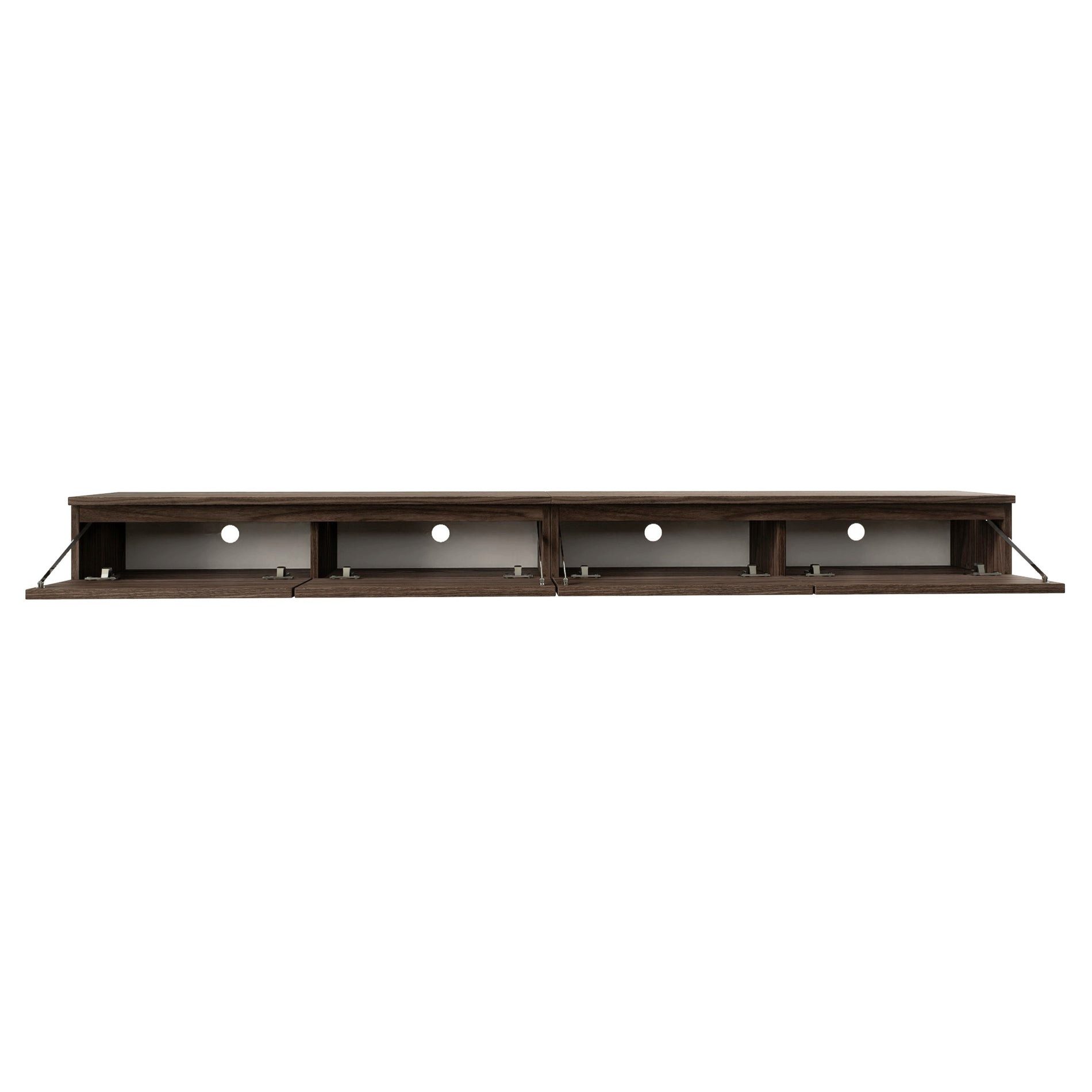 Selsey TV-Schrank BEMMI SLIM TV-Lowboard in Nussbaumoptik, 100 cm