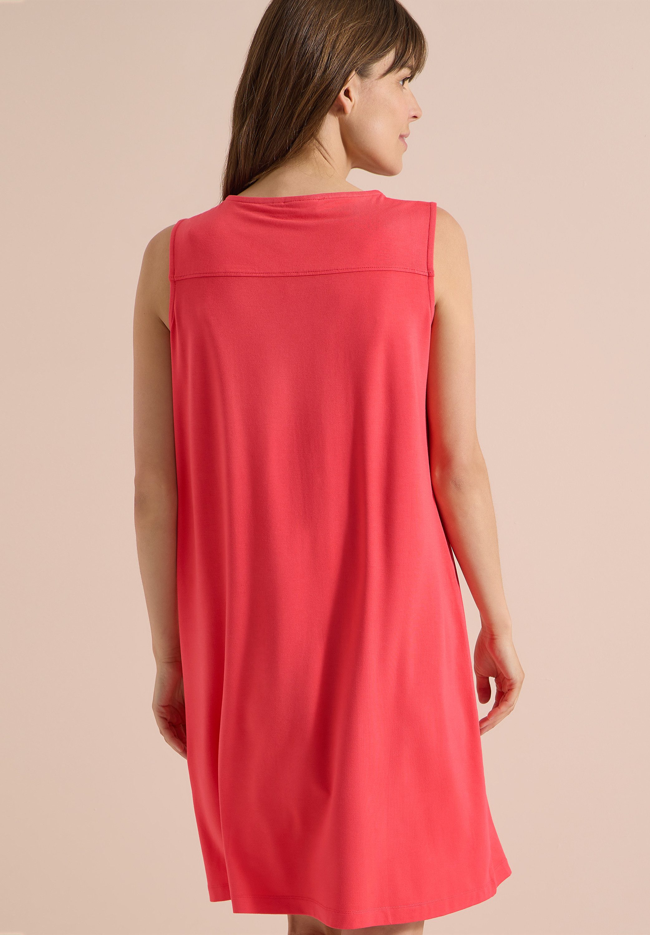 CECIL Jerseykleid Sommerkleid, V-Ausschnitt, lockere Passform