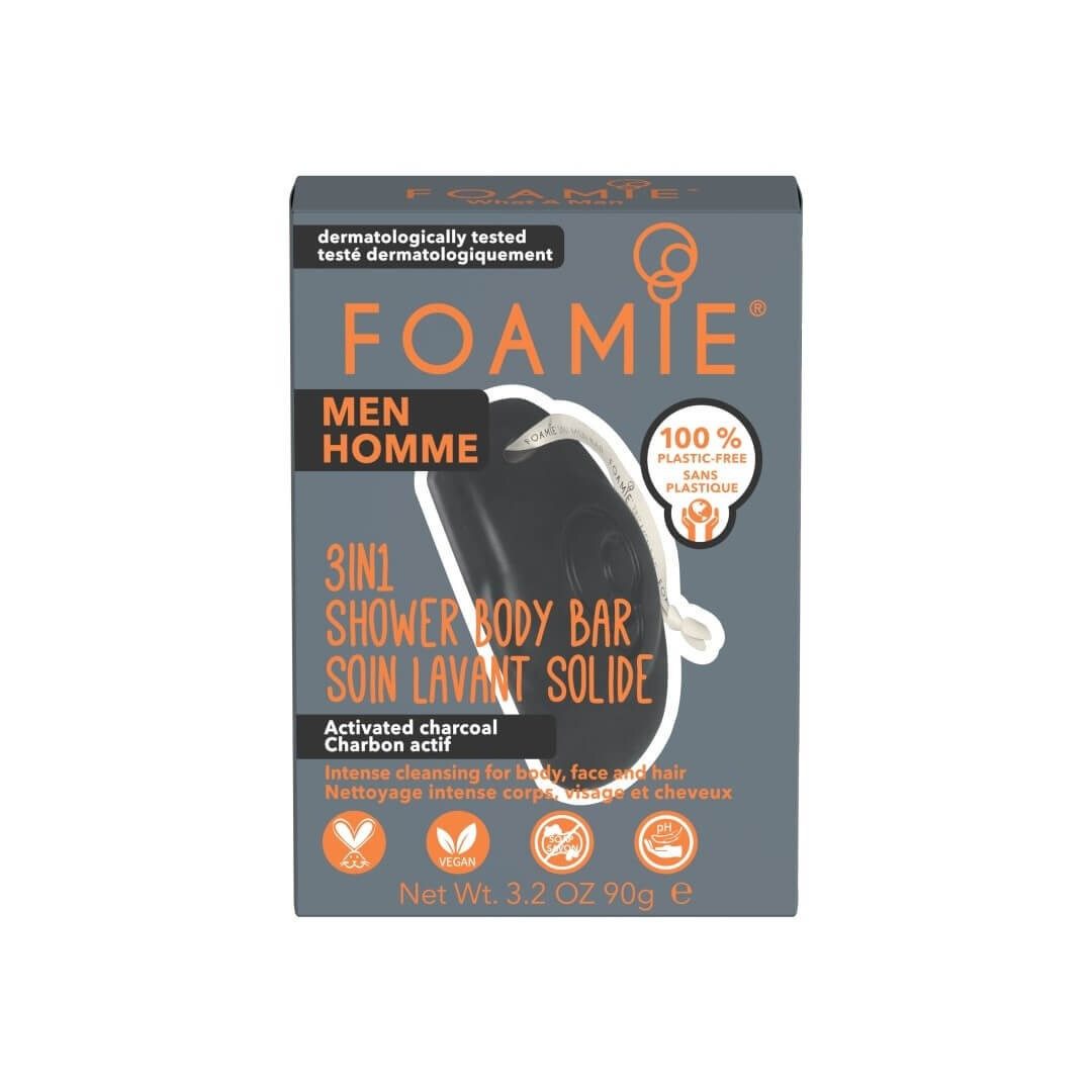 FOAMIE Feste Duschseife What A Man (3 in 1 Shower Body Bar)