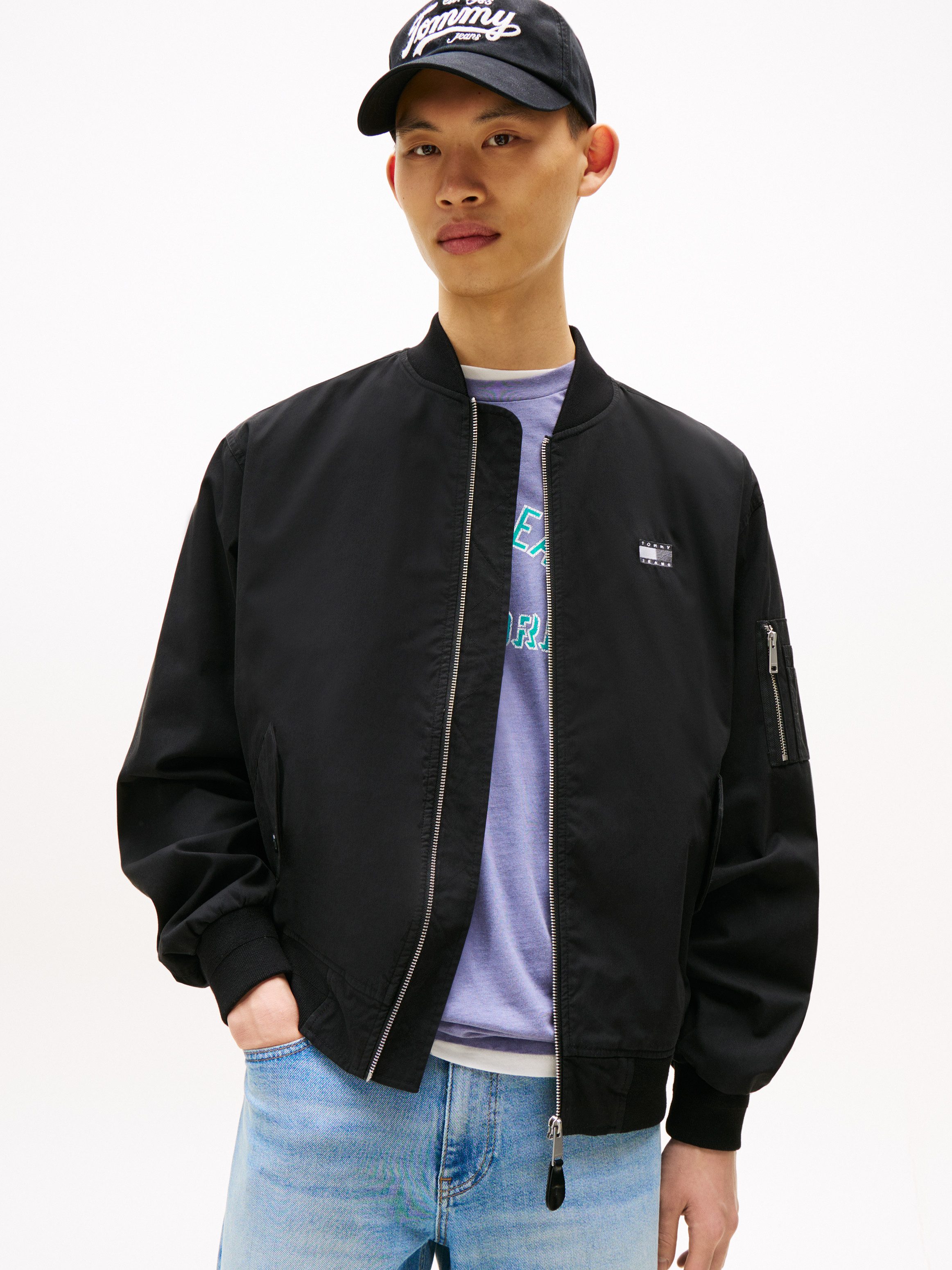 Tommy Jeans Bomberjacke TJM COTTON BOMBER JACKET Fliegerjacke, Freizeitjack günstig online kaufen