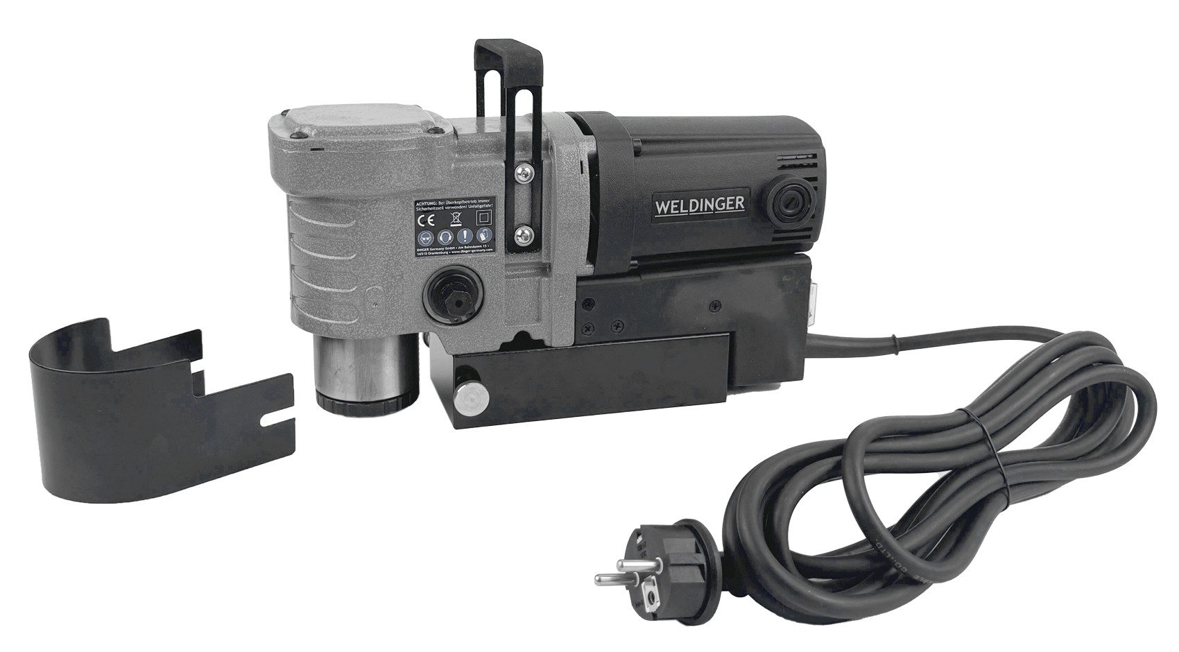 WELDINGER Bohrmaschine Magnetbohrmaschine MB-1200 kurz Weldon 690 U/min 12.000 N Haltekraft, 230 V V, max. 690 U/min, magnetisch, für horizontale/vertikale Bohrungen
