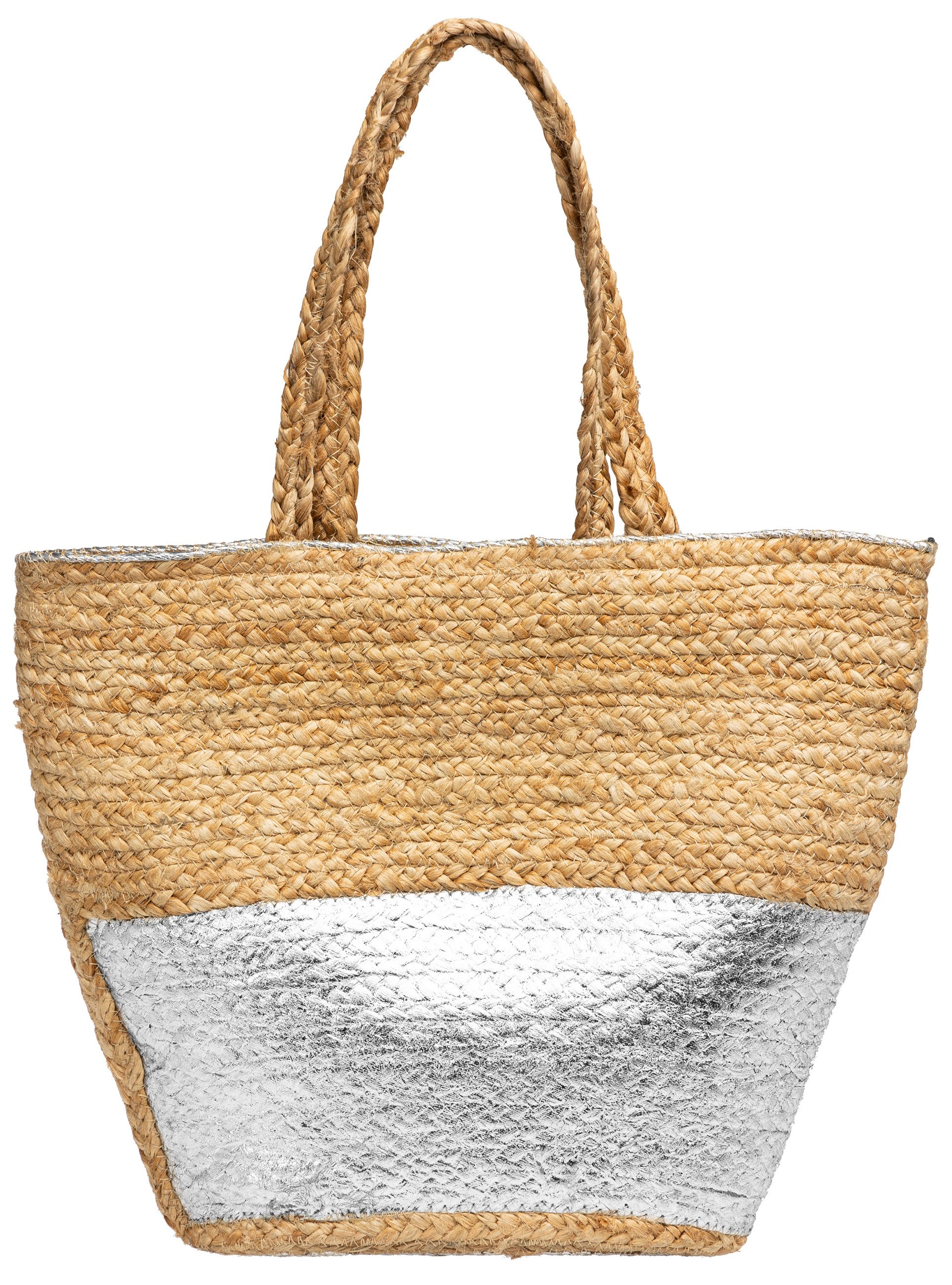 Caspar Strandtasche große Damen Schultertasche aus günstig online kaufen
