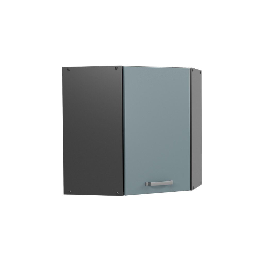 Vicco Eckhängeschrank R-Line, Blau-Grau/Anthrazit, 57 cm günstig online kaufen