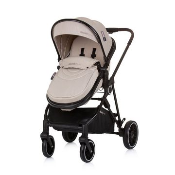 Chipolino Kombi-Kinderwagen Kinderwagen Aura 2 in 1, umbaubar Wickeltasche Sitz umkehrbar bis 22 kg