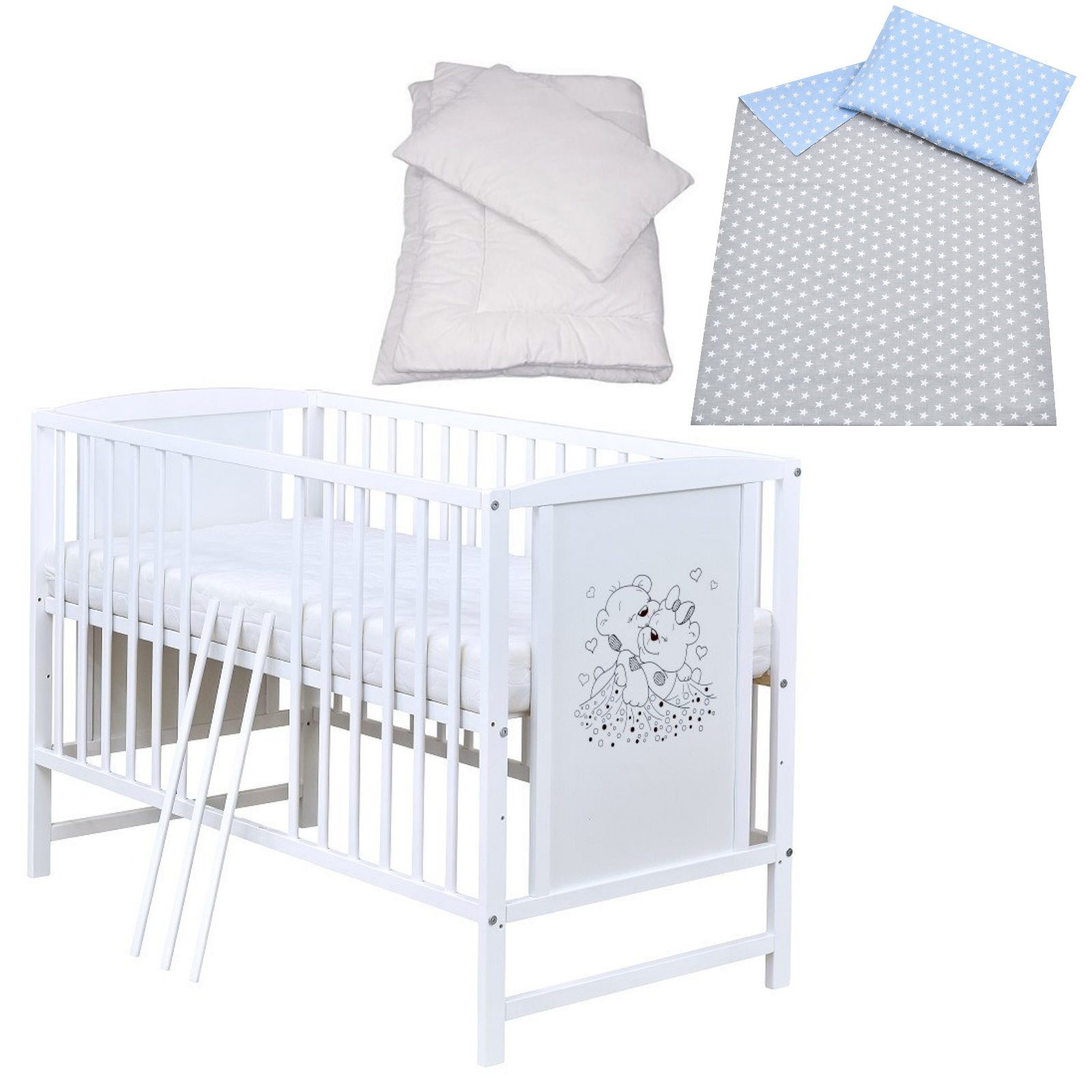Komplettbett Babybett Mia Komplettset