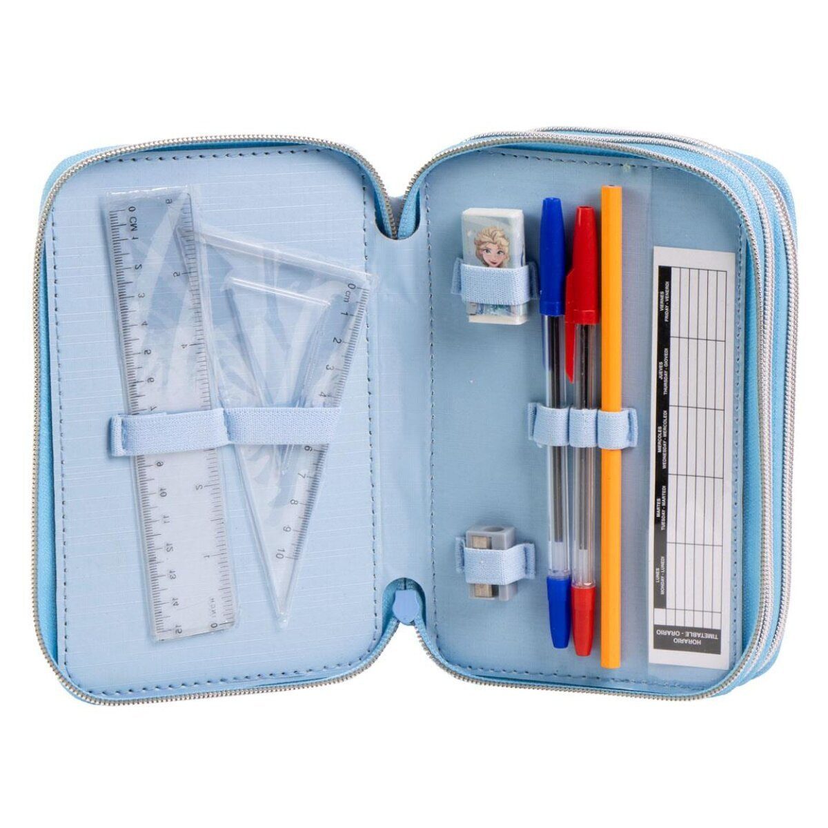 Disney Federmäppchen Disney Frozen Federmappe gefüllt Schuletui & Stiftebox mit Zubehör