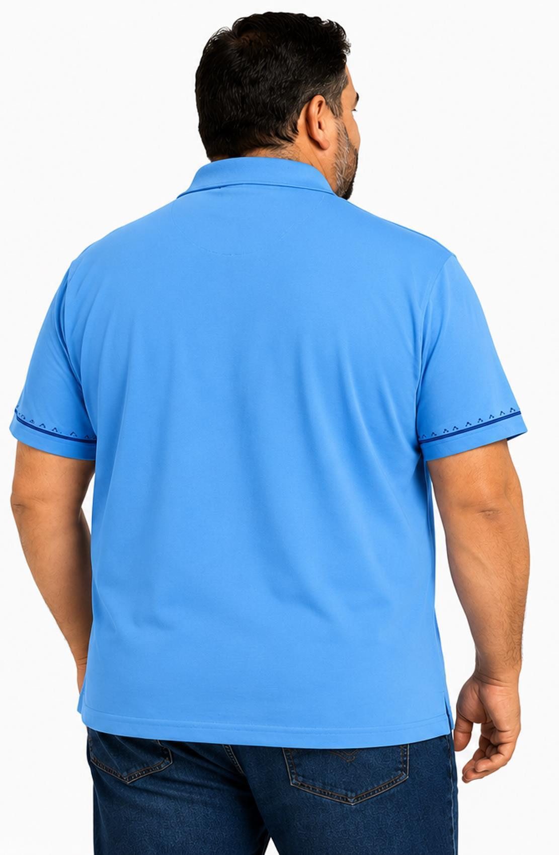 EloModa Poloshirt Herren Poloshirt 3XL 4XL 5XL mit Brusttasche Kurzarm Baumwolle Polyest (1-tlg) Herren Poloshirt mit Brusttasche 3XL bis 5XL