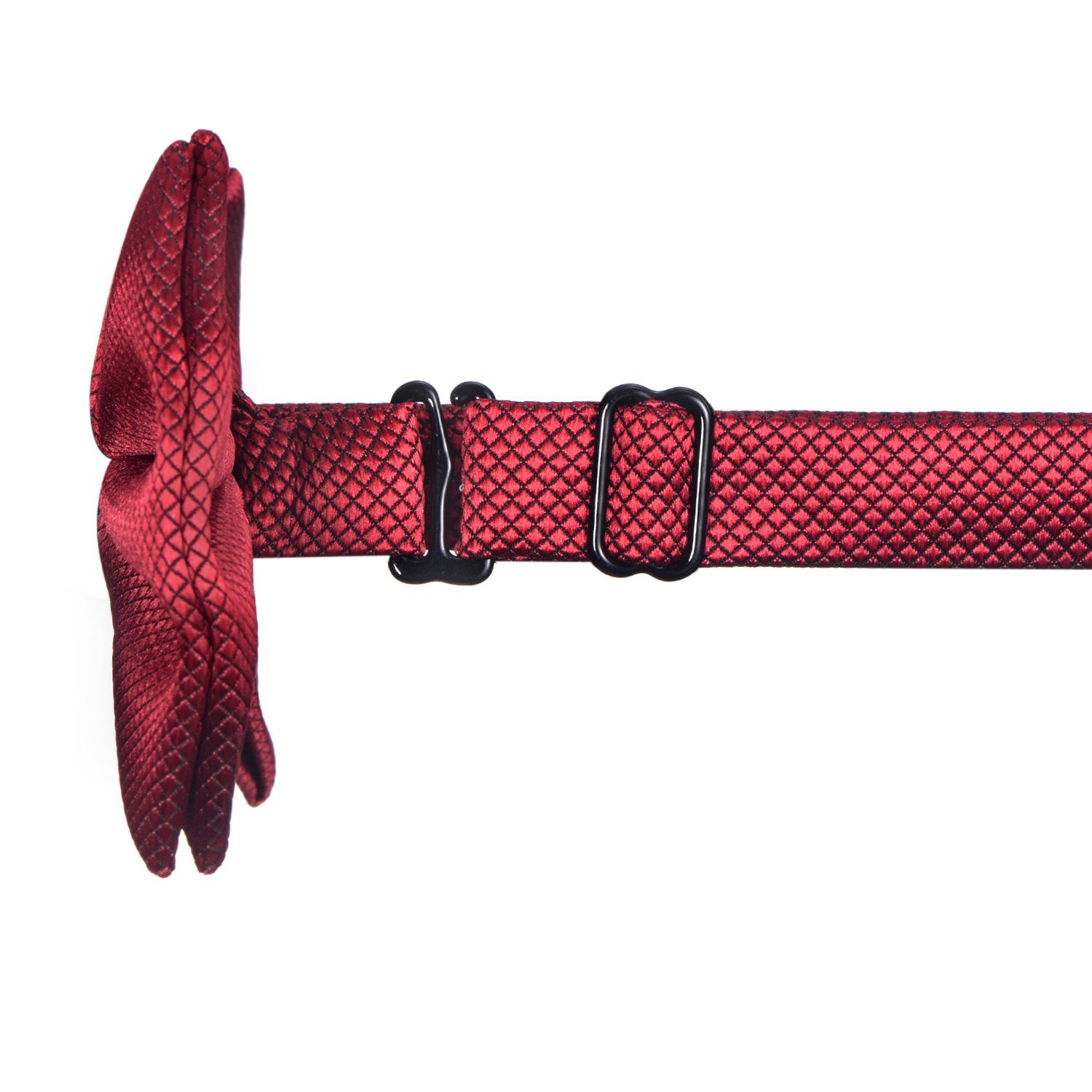 DonDon Fliege DonDon Herren Fliege 12 x 6 cm gebunden (Packung, 1-St) bereits gebunden, verstellbar, Seidenlook – Bild 4 von 5