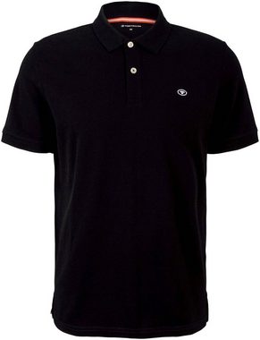 TOM TAILOR Poloshirt mit Knopfleiste und Logo