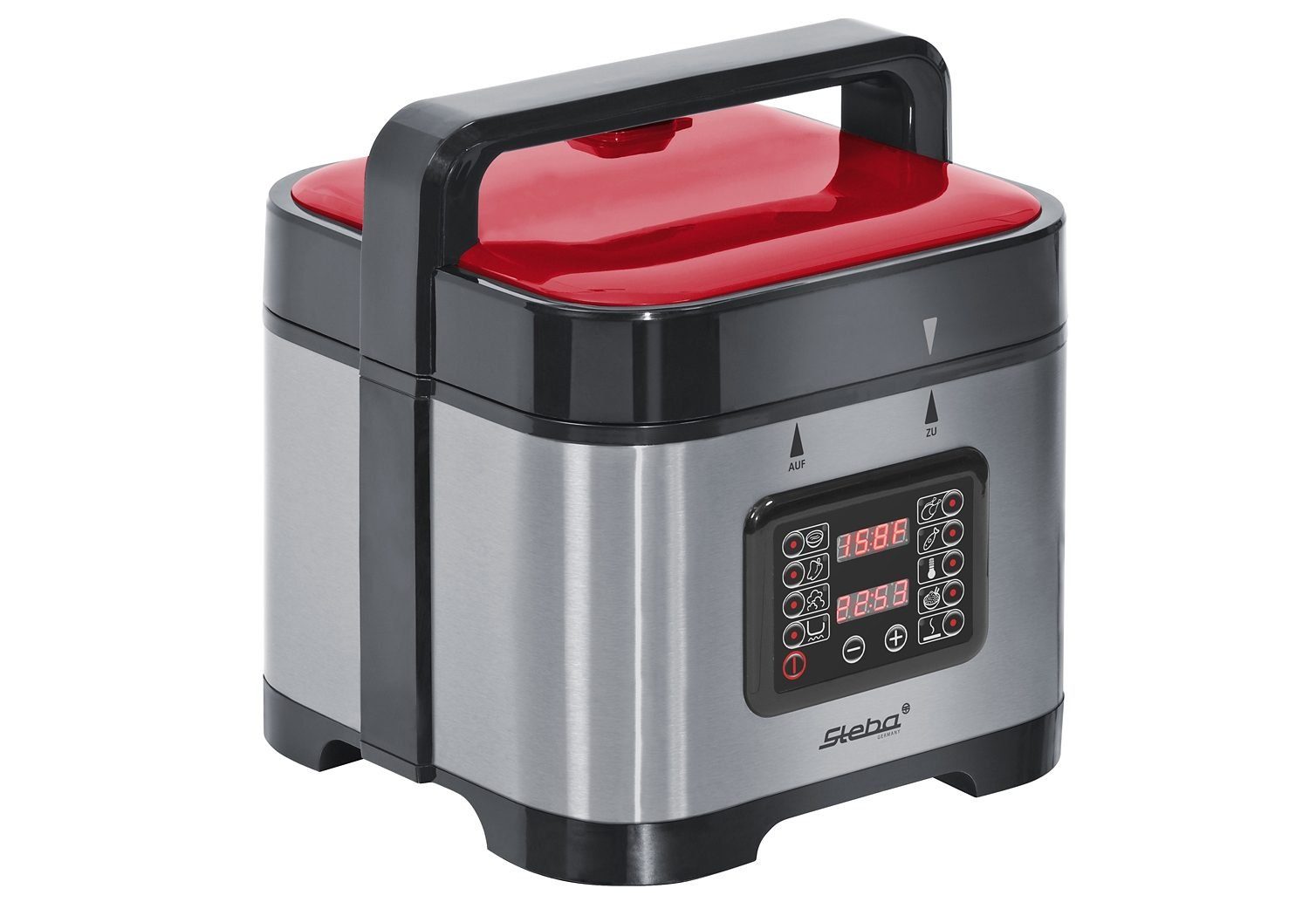 Steba Dampfdruck-Kocher DD 1, 800 W, 9 Automatikprogramme, 5 Liter Schüssel