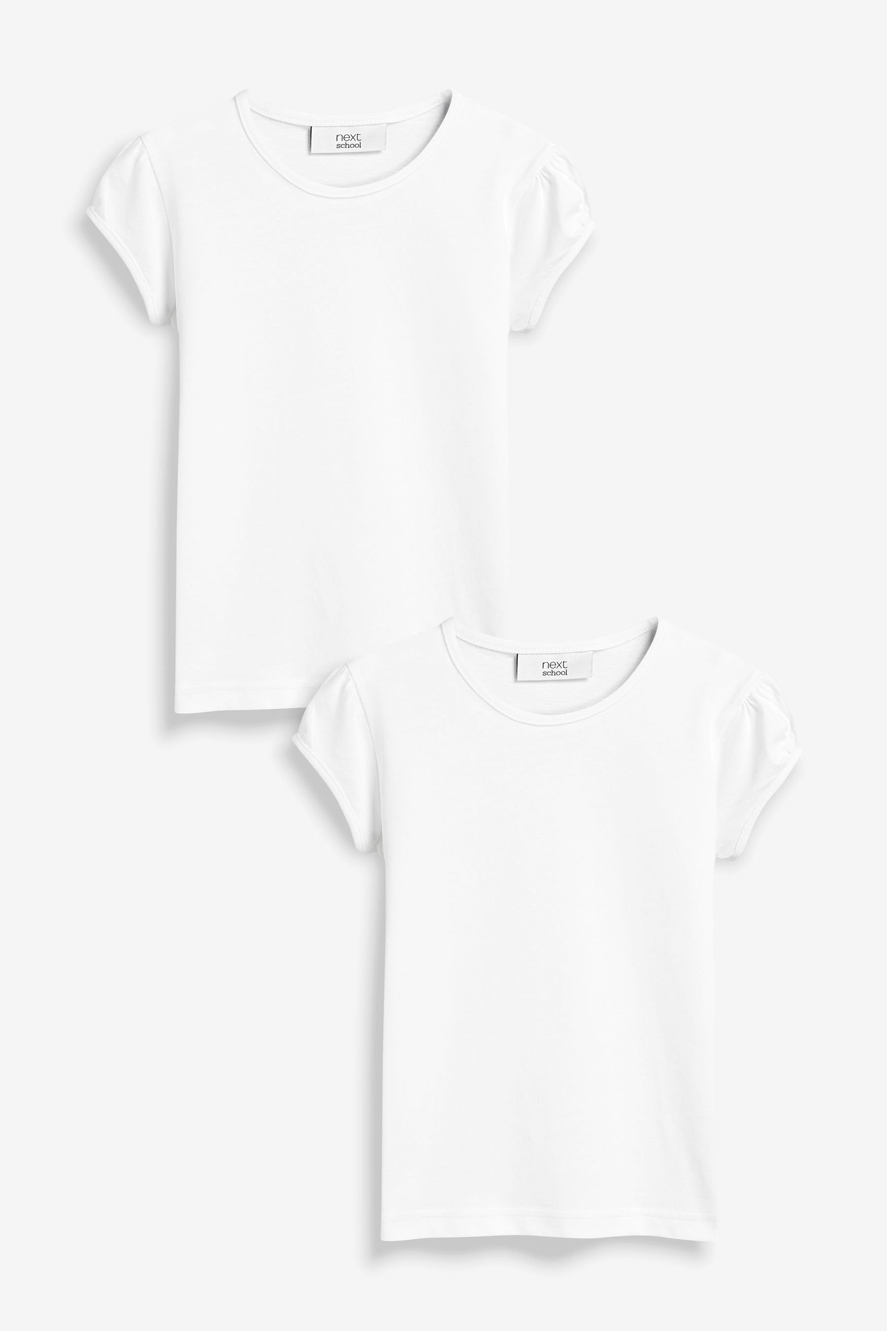 Next T-Shirt T-Shirts mit Puffärmeln, 2er-Pack (2-tlg)