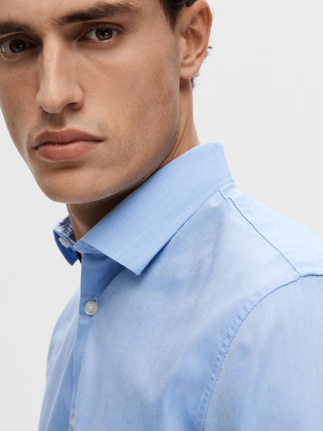 Selected Langarmhemd SLHSLIMZARK LS SHIRT günstig online kaufen