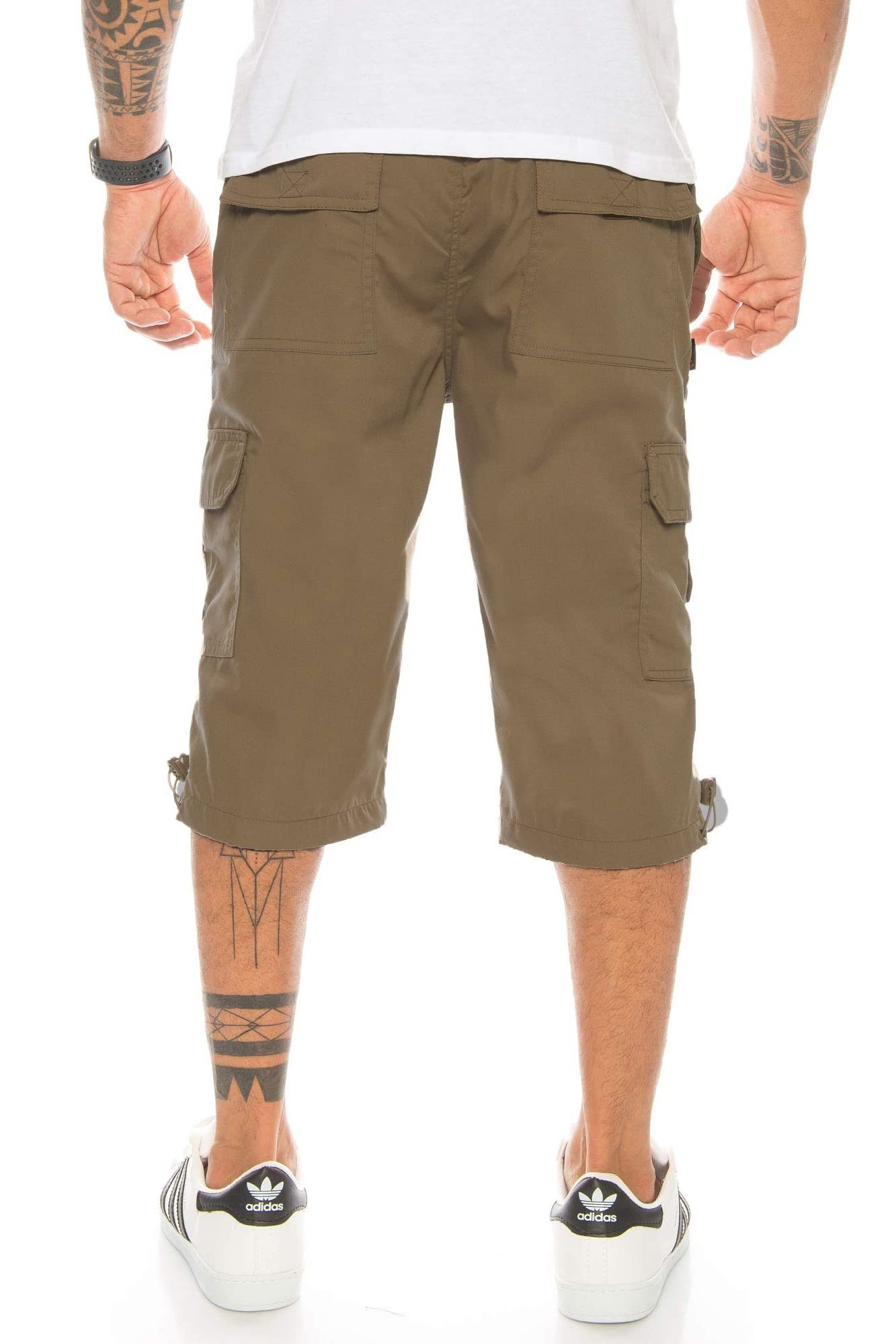 Kendindza Collection Cargoshorts Bermuda Shorts Herren Kurze Hose Herren 3/4 Hose Cargo Shorts Kurze Hose Herren Cargoshorts Herren Sommer Stretch Gummibund
