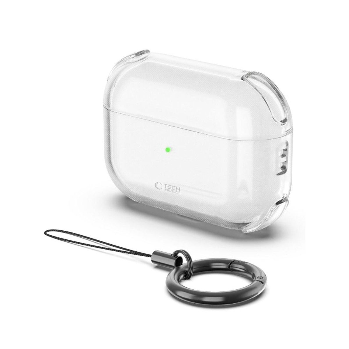 TECH PROTECT Kopfhörer-Schutzhülle Boucne für AirPods Pro 3, Ultradünne Schutzhülle mit Stoßschutz und Schlüsselanhänger – Bild 2 von 5