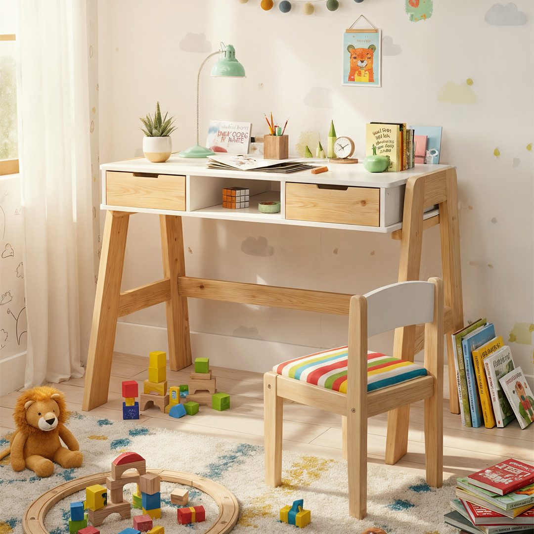 Bellabino Kinderschreibtisch Campo, höhenverstellbar 56-75 cm (mit Schublad günstig online kaufen