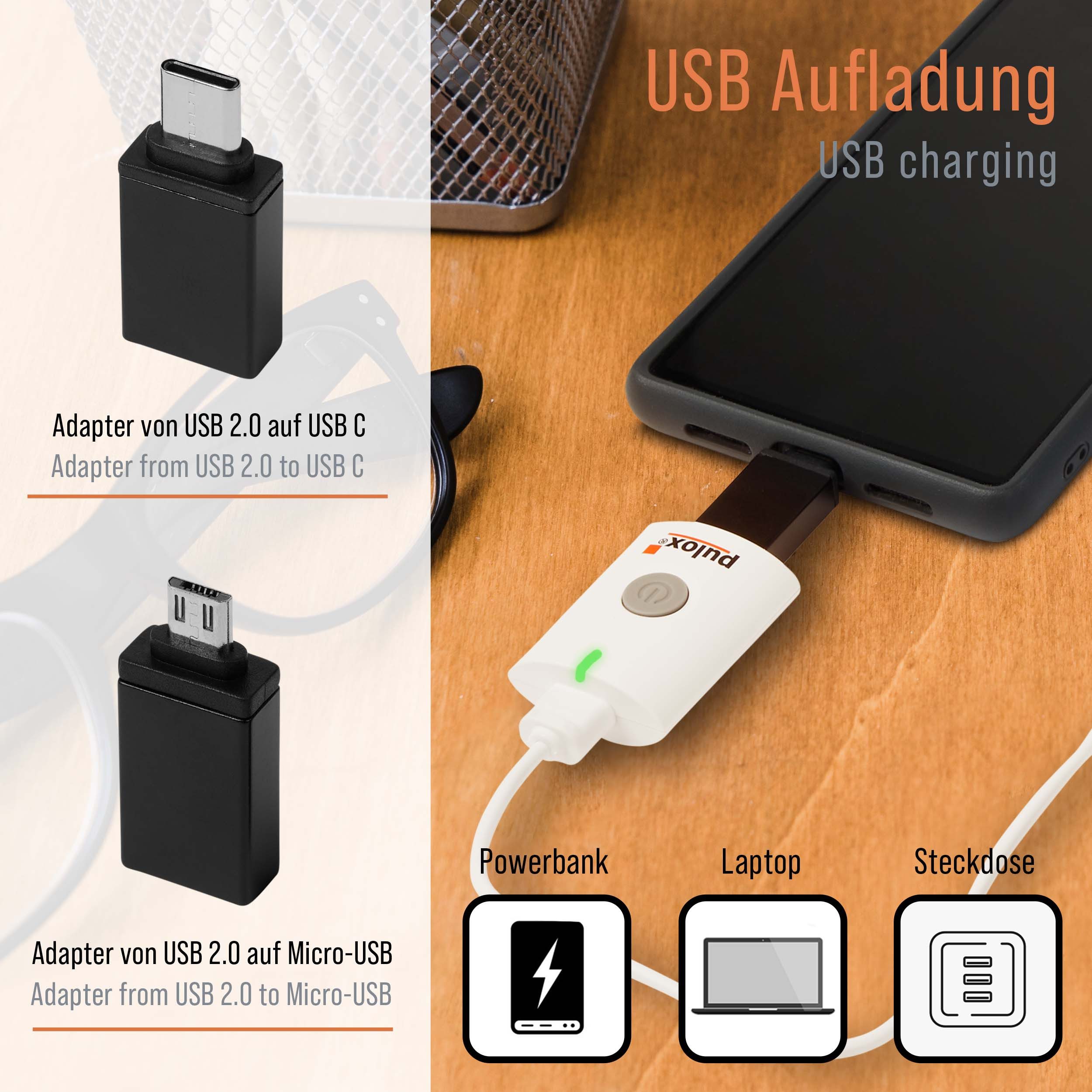 pulox Inhalator IN-200 Vapo - Portabler Nebulizer Vernebler mit Masken