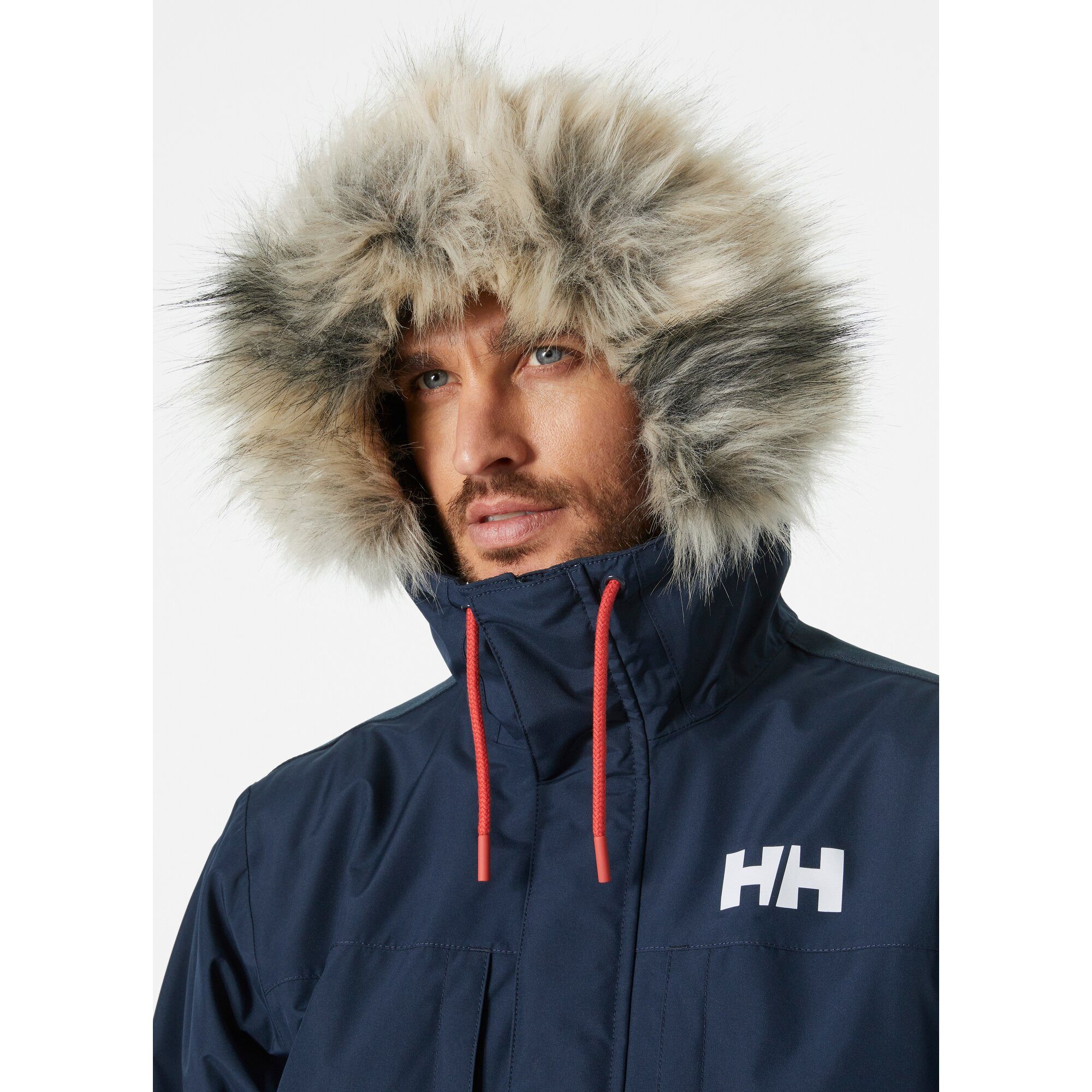 Helly Hansen Kurzmantel COASTAL 3.0 PARKA mit PrimaLoft® Black Eco Isolierung, sportlicher Stil, wasserdicht