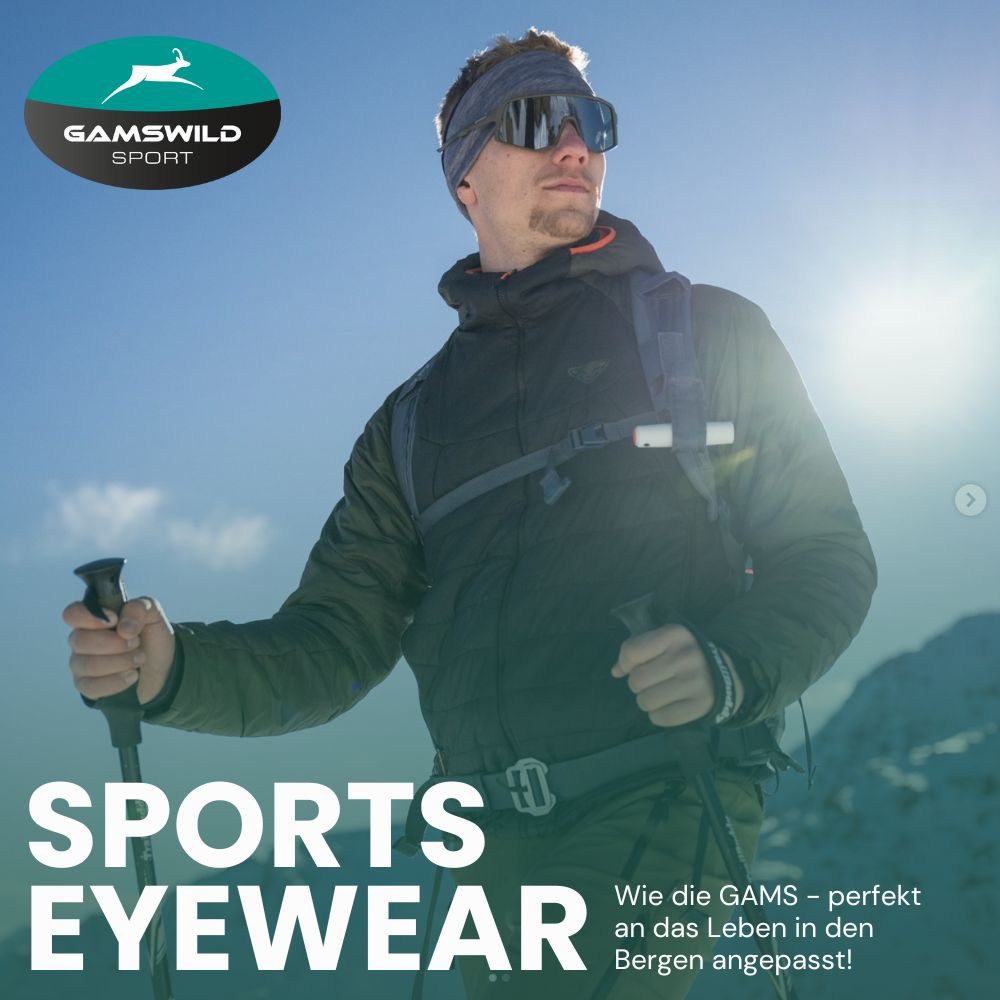 Gamswild Monoscheibensonnenbrille UV400 Sonnenbrille Skibrille Fahrradbrille eng anliegend Sportbrille WS8044 Damen, Herren in rosa, lila, grün