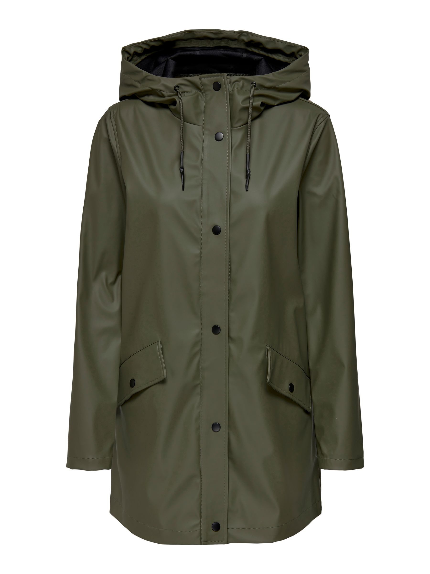 ONLY Regenjacke Glattes Design mit Kapuze günstig online kaufen