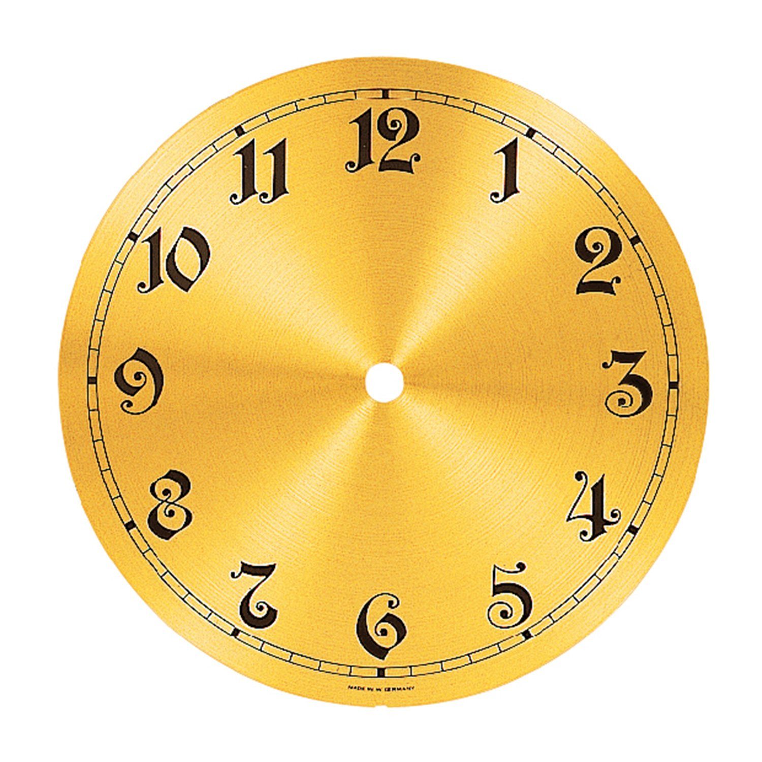 Selva Technik Wanduhr Zifferblatt Aluminium gold günstig online kaufen