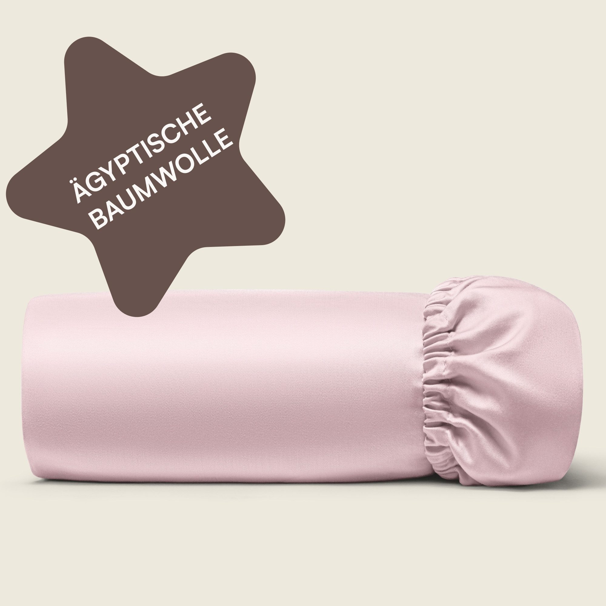 Amqua Spannbettlaken, Premium Mako Satin Spanntuch, günstig online kaufen