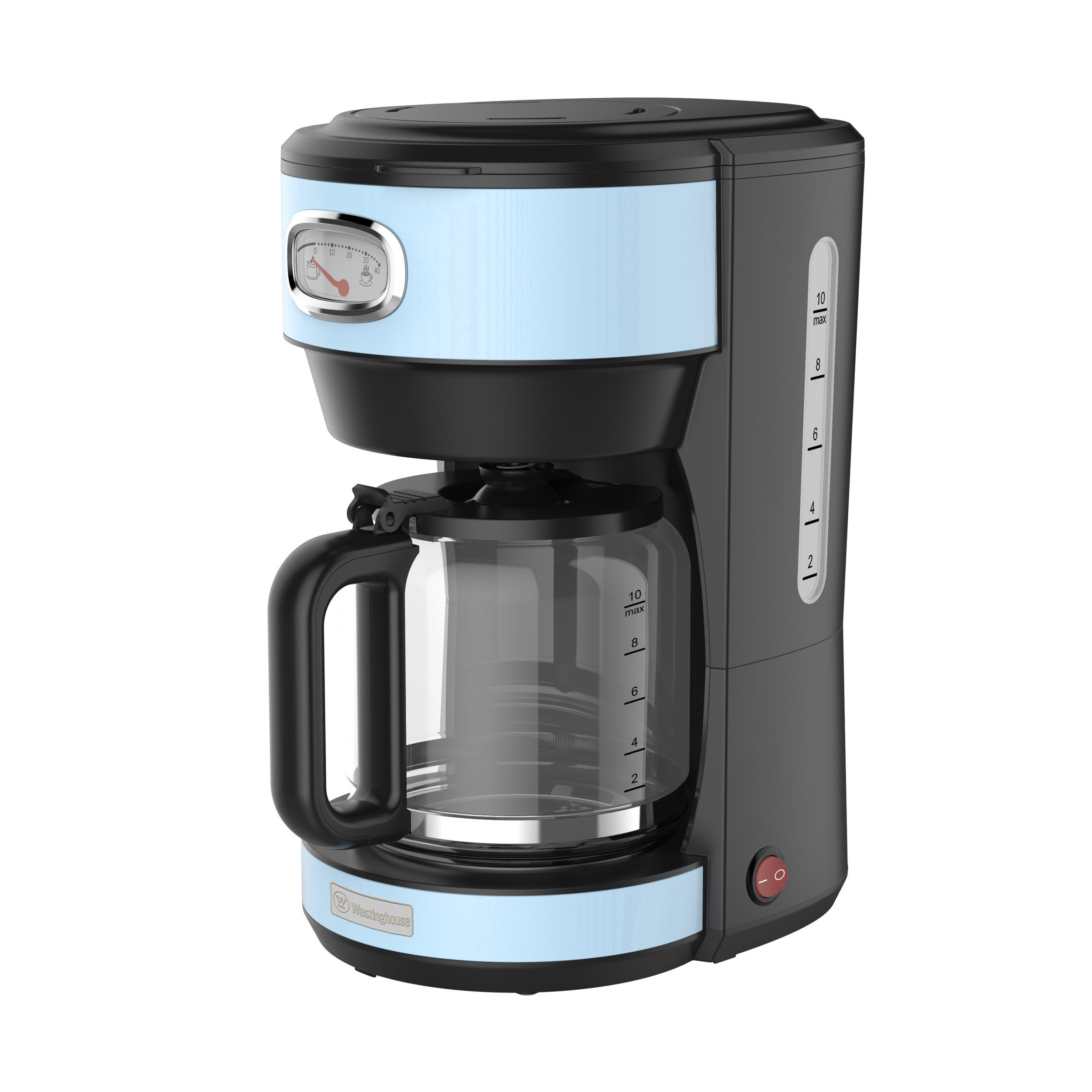 Westinghouse Filterkaffeemaschine, 1,25l Kaffeekanne, 30 min Warmhaltefunktion, Tropfschutz