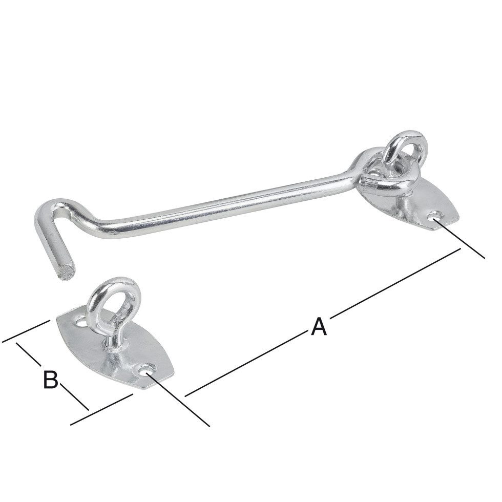 Vormann Wandhaken Vormann Sturmhaken verzinkt 120 x 43 mm