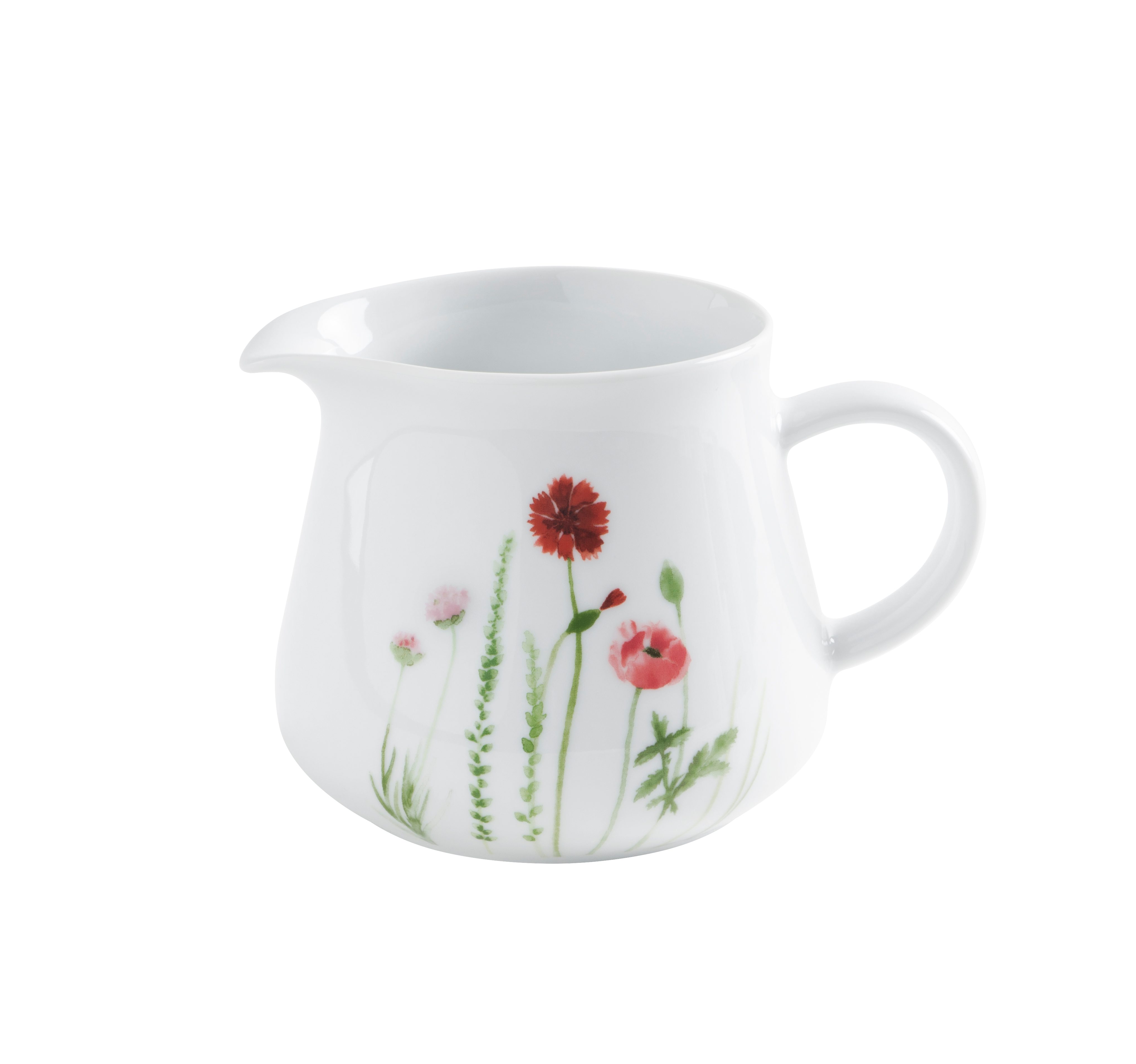 KAHLA Wasserkrug Wildblume 0,50 l + Deckel-Dip 11 cm, (2-tlg), Made in Germany