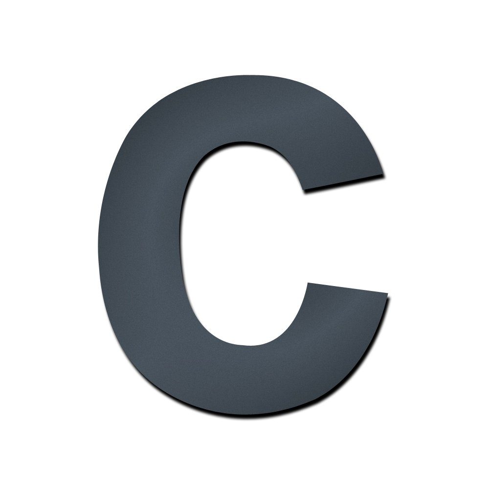 MOCAVI Briefkasten Hausnummer HS50 selbstklebend in anthrazit-grau Höhe ca.12 cm