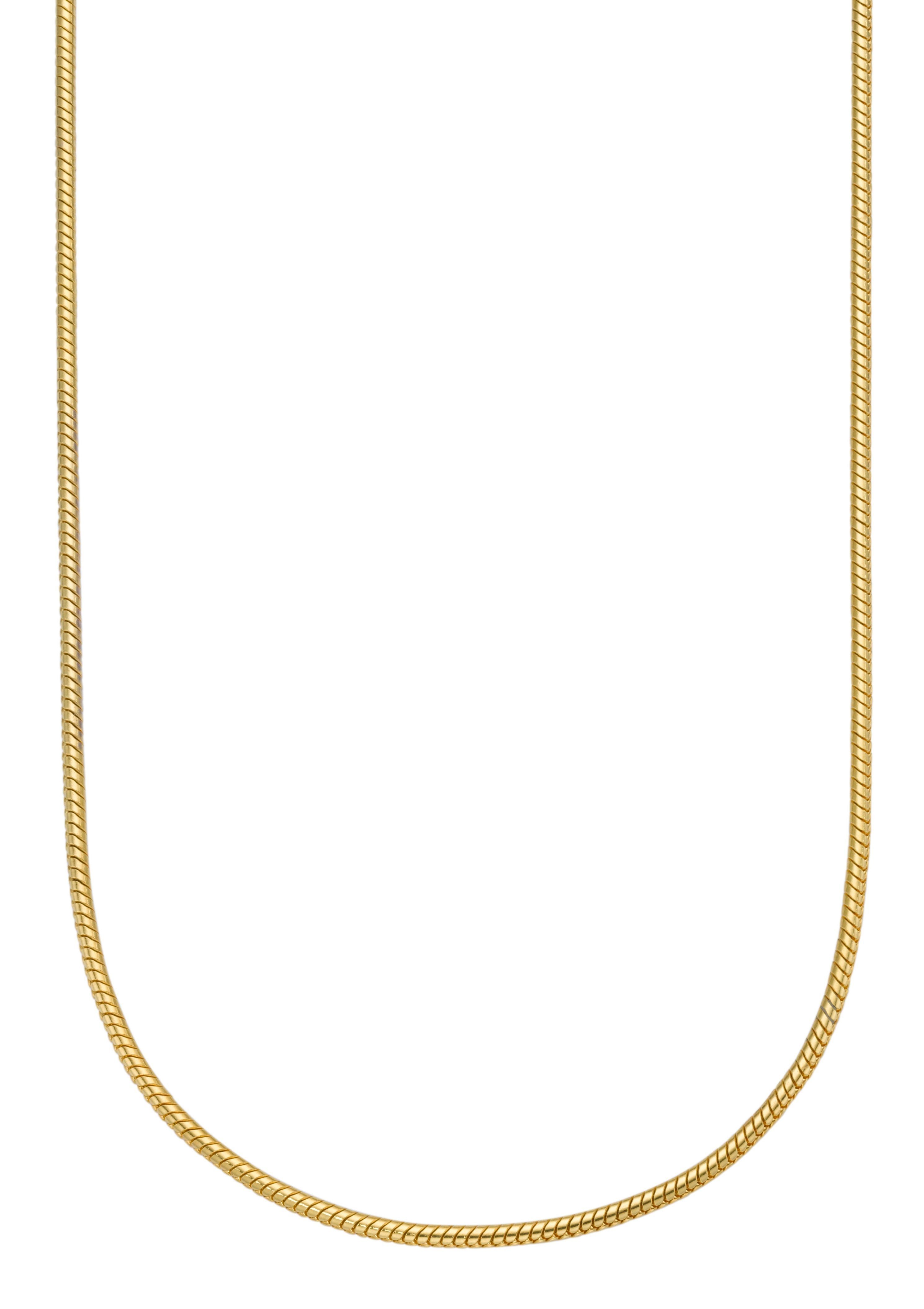 Firetti Edelstahlkette Schmuck Geschenk, Schlangenkette, 1,5 mm breit, gelbgoldfarben, Made in Germany