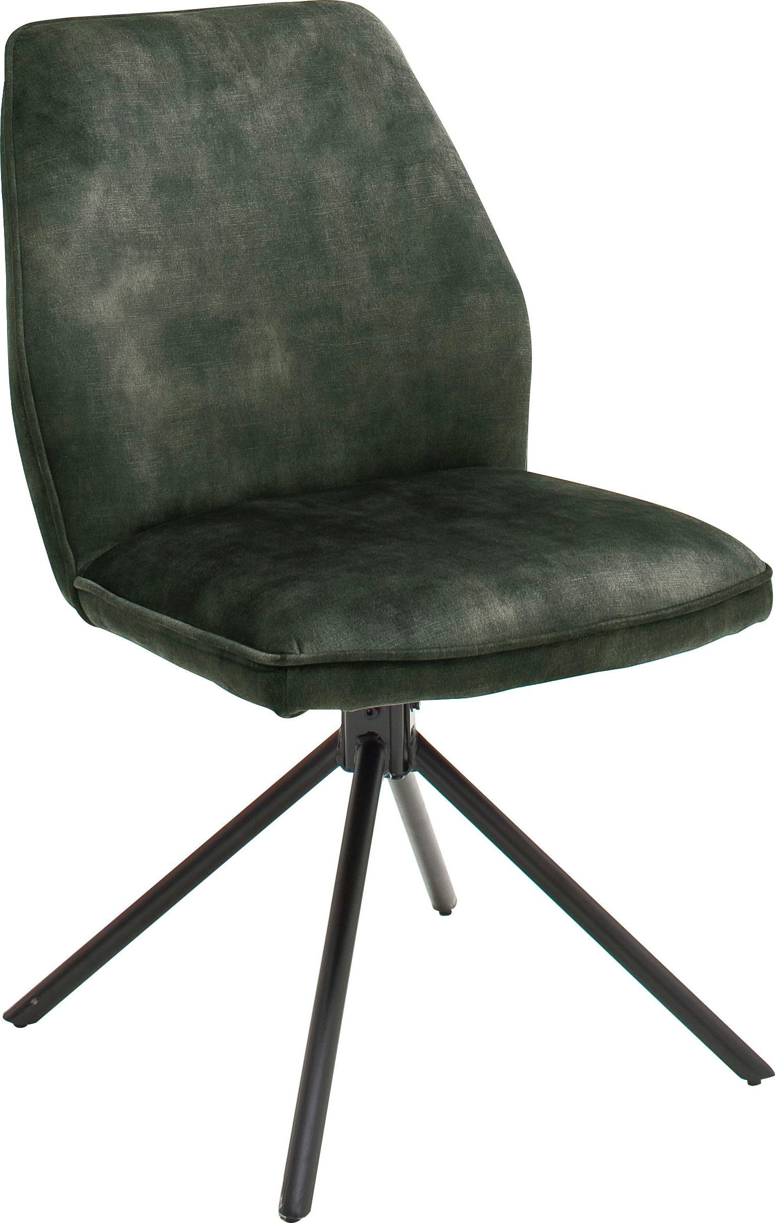 MCA furniture Esszimmerstuhl Ottawa Keder, | 120 Olive mit belastbar Olive bis Veloursoptik Stuhl St), (Set, Vintage Kg 2