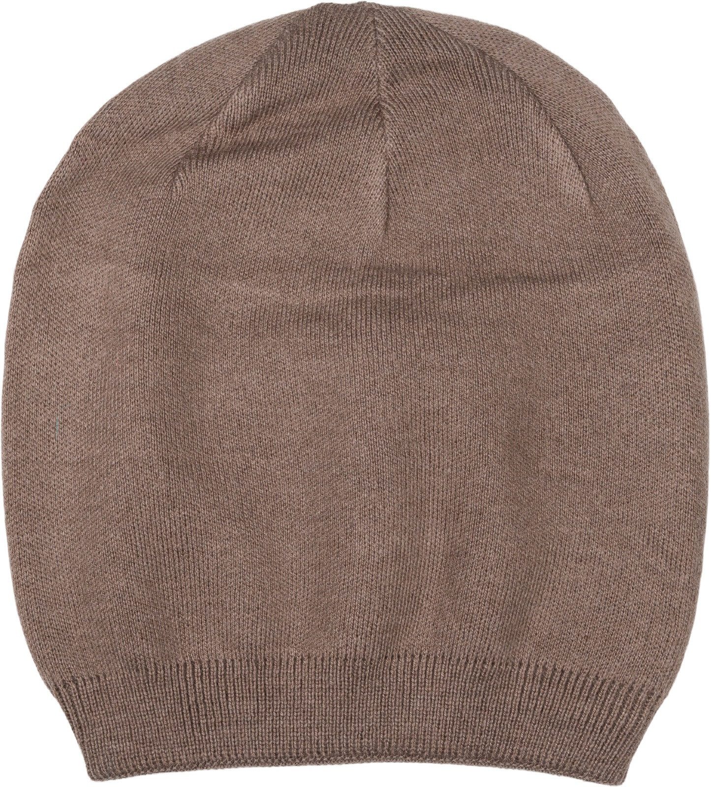 Strickmütze Feinstrick Beanie Mütze Uni Doppellagig