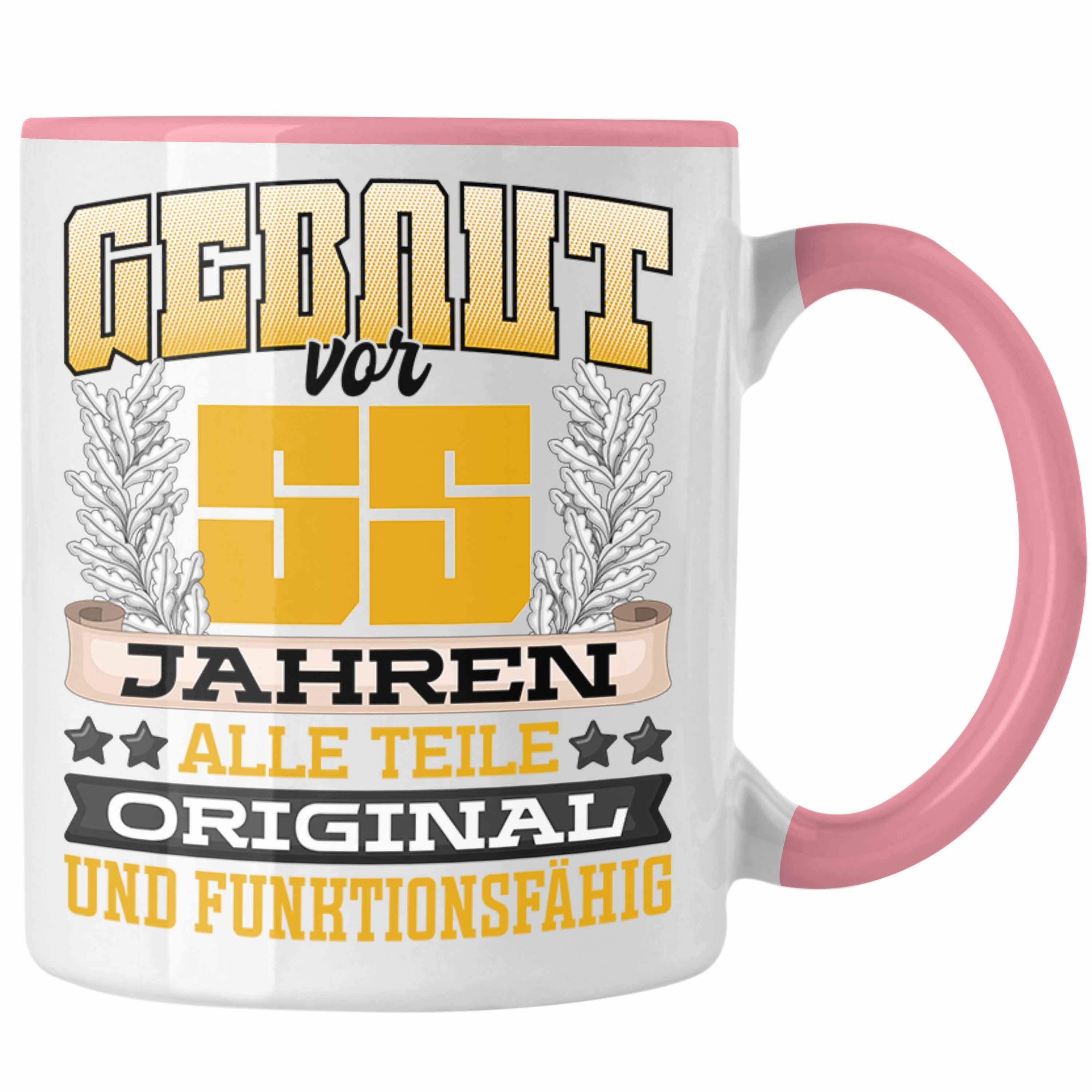 Trendation Tasse 55er Gebaut Rosa Männer Vor Spruch Tasse Geburtstag Frauen 55er Geschenk Ja