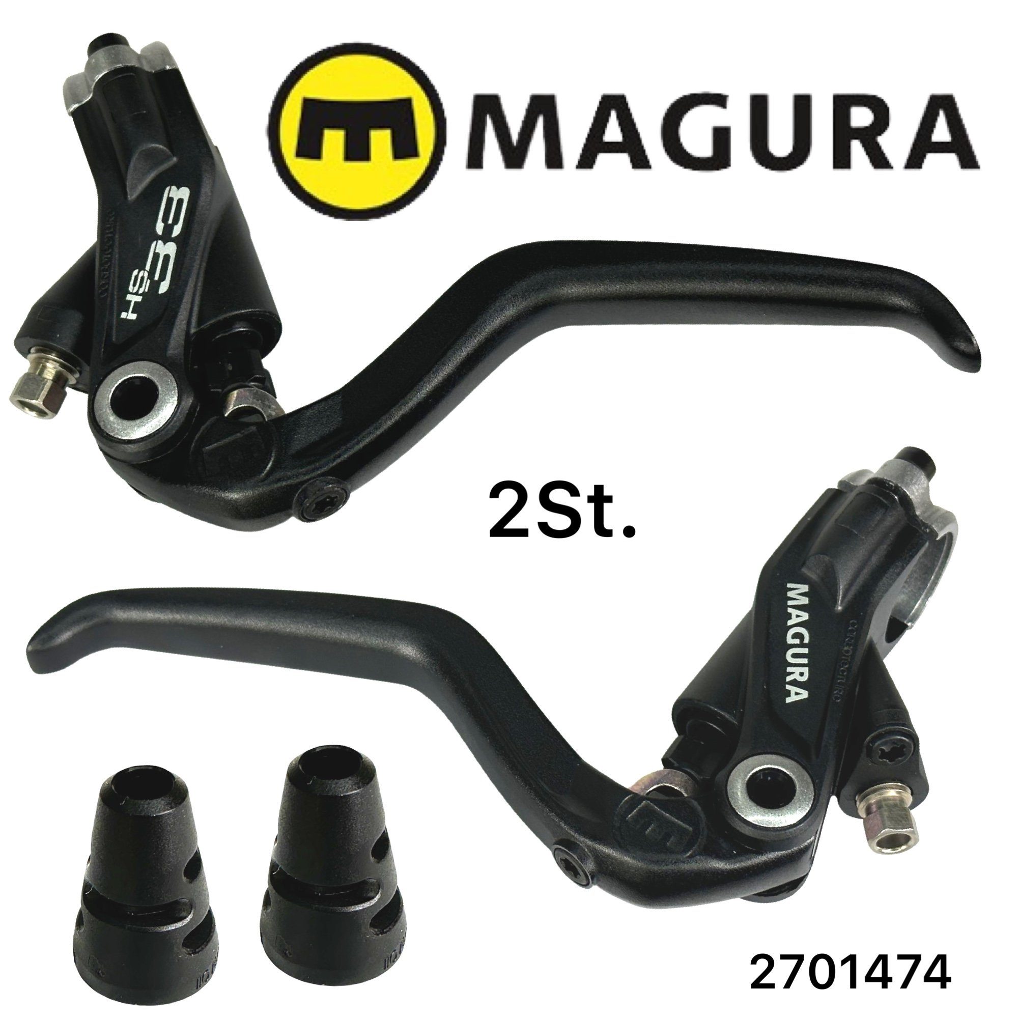 Magura HS11/HS33/HS33 R Bremsbeläge 2 Paar grau