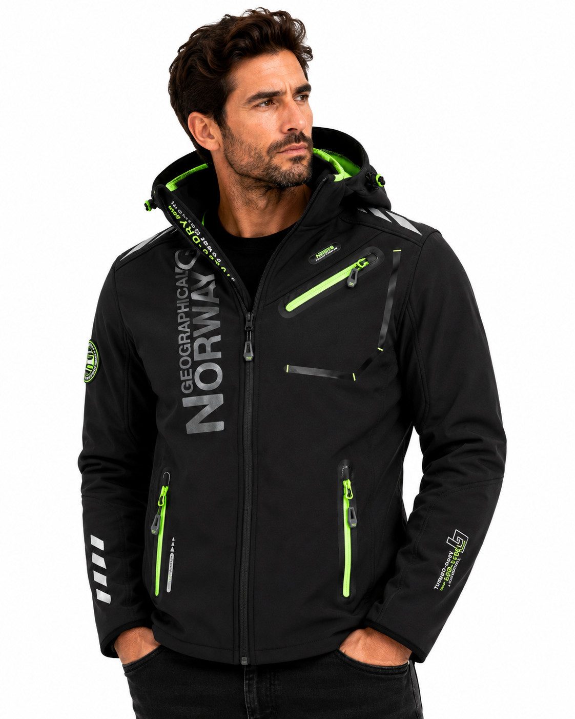 Geographical Norway Softshelljacke Herren Herbst Winter Jacke Softshell Jacke Outdoor Regen Übergangs