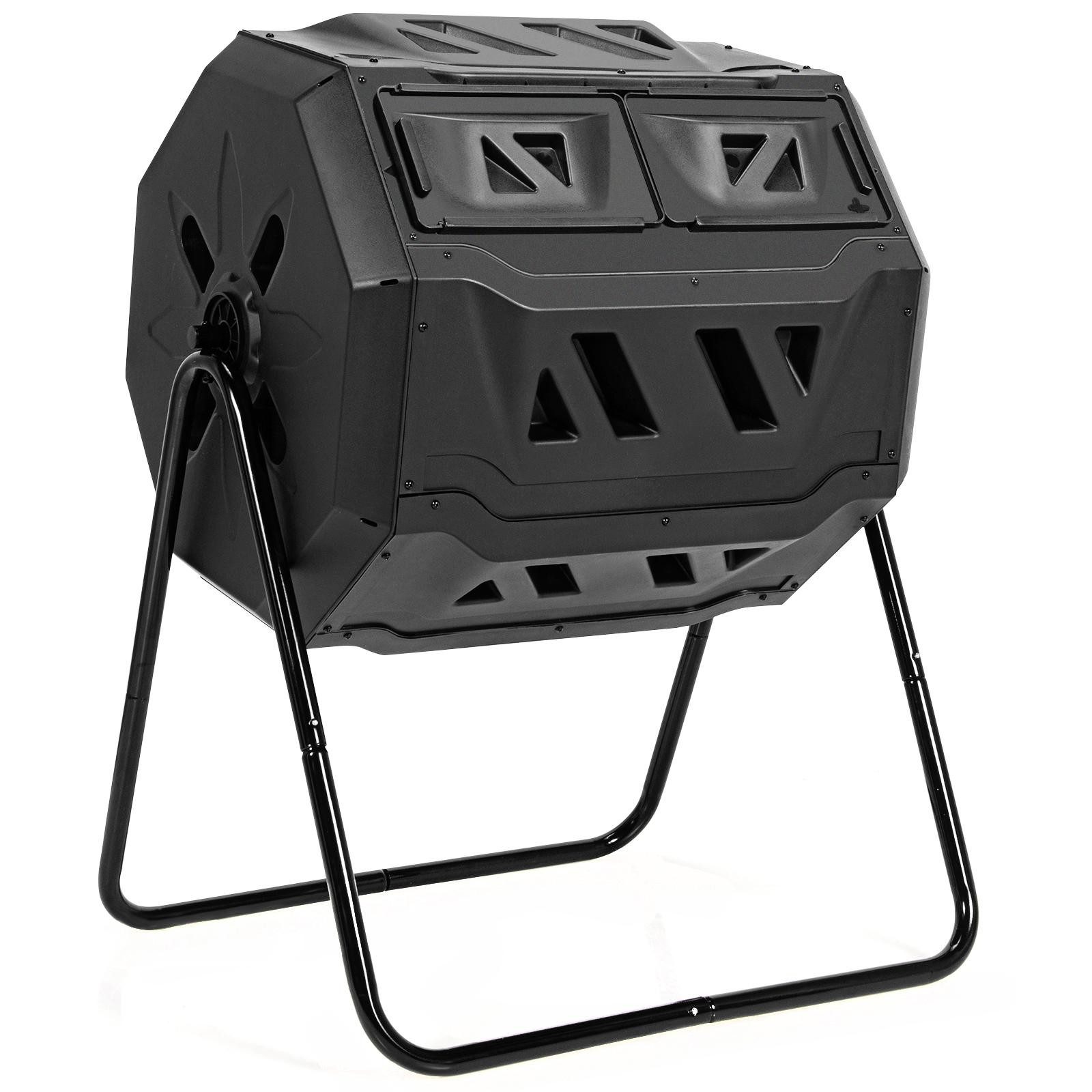 KOMFOTTEU Schnellkomposter Trommel-Komposttonne, Interne Belüftung