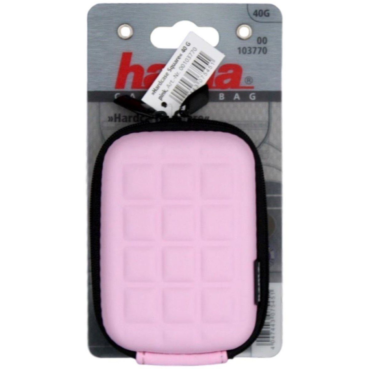 Hama Kameratasche Hardcase Square 40G Kamera-Tasche Cover, Schutz-Hülle, Gürtelschlaufe, Reißverschlussöffnung, EVA-Material