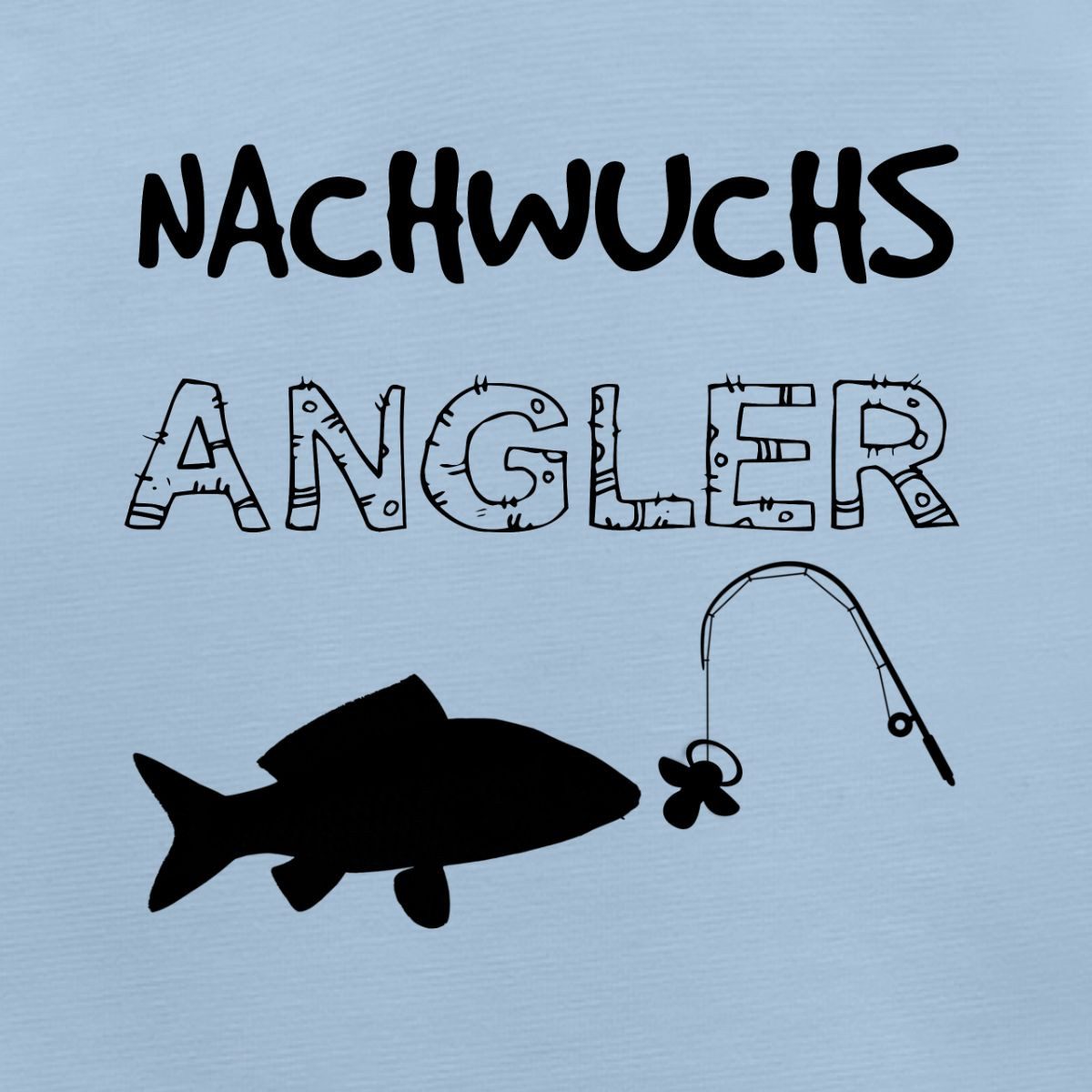 Spreadshirt Langarmbody Nachwuchs Angler Angel Geschenk Zur Geburt Tages Baby Body Langarm (1-tlg)