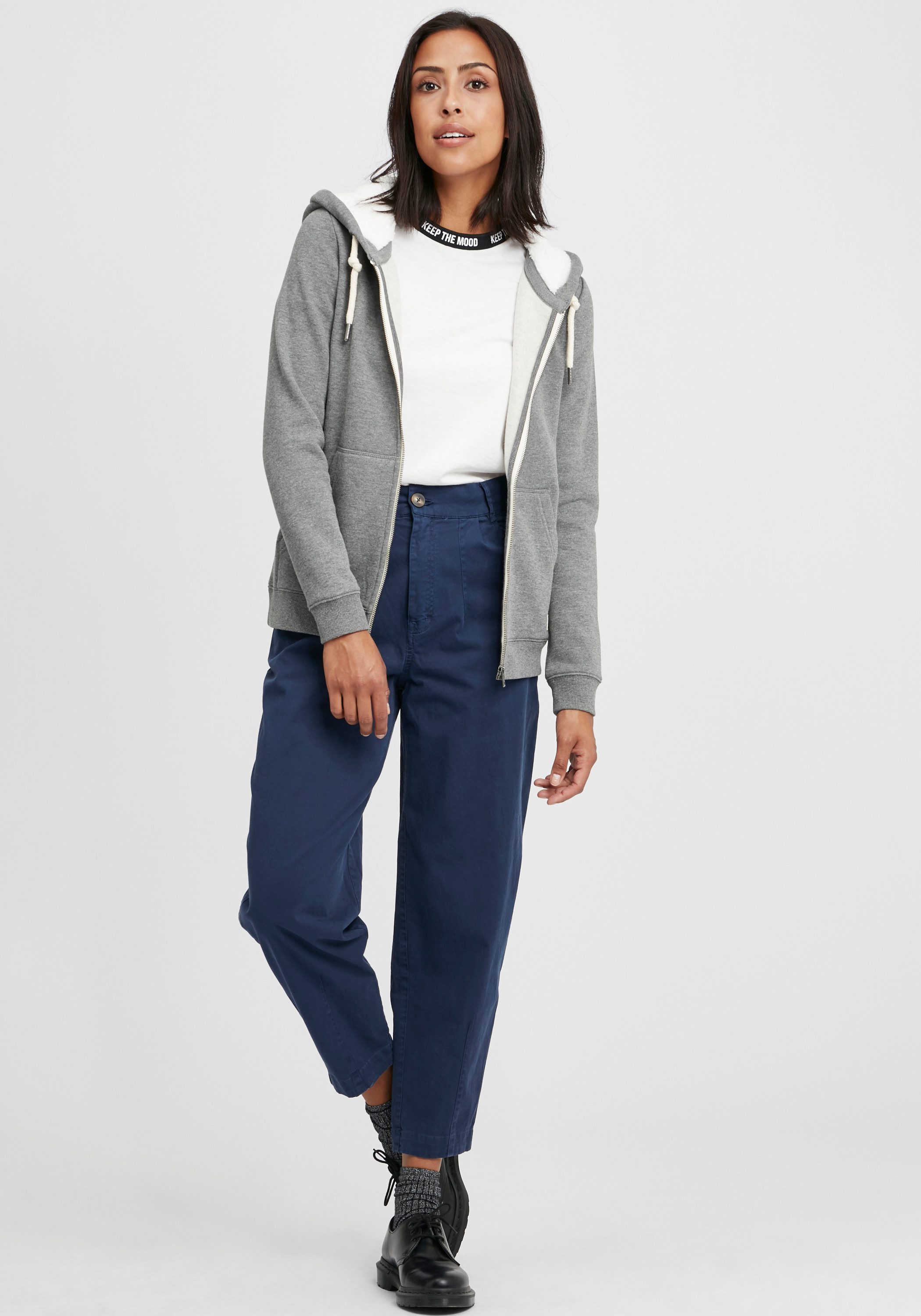 OXMO Kapuzensweatjacke OXBinja Hoodie Sweatjacke mit günstig online kaufen