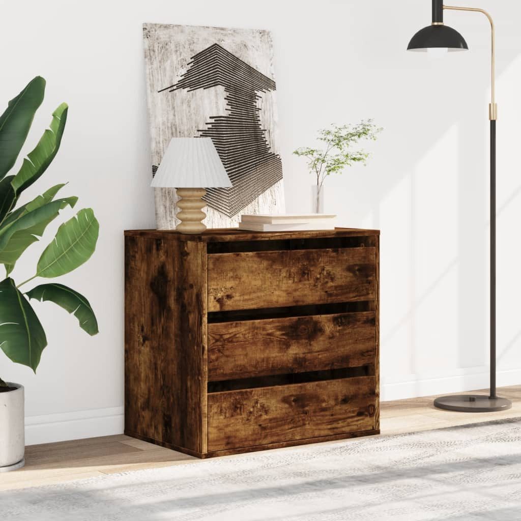 VidaXL Sideboard 3 STK., Kommode Mit Viel Stauraum, Mehrzweckschrank Anrichte Für Wohnzimmer, Schrank Beistellschrank, Modern, Sonoma-Eiche Holzwerkstoff