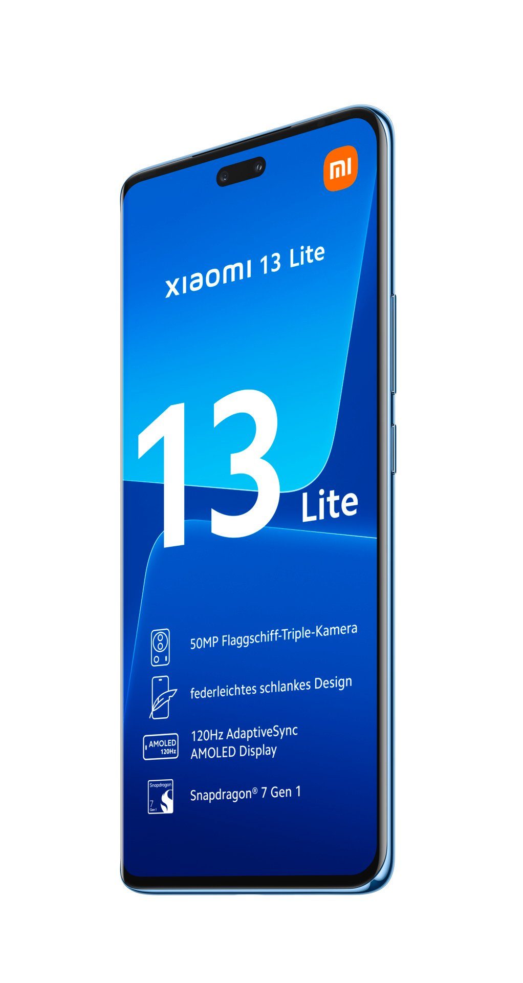 Kamera) 50 13 Smartphone 128 GB 8GB+128GB MP Speicherplatz, Blau cm/6,55 Zoll, Lite (16,65 Xiaomi