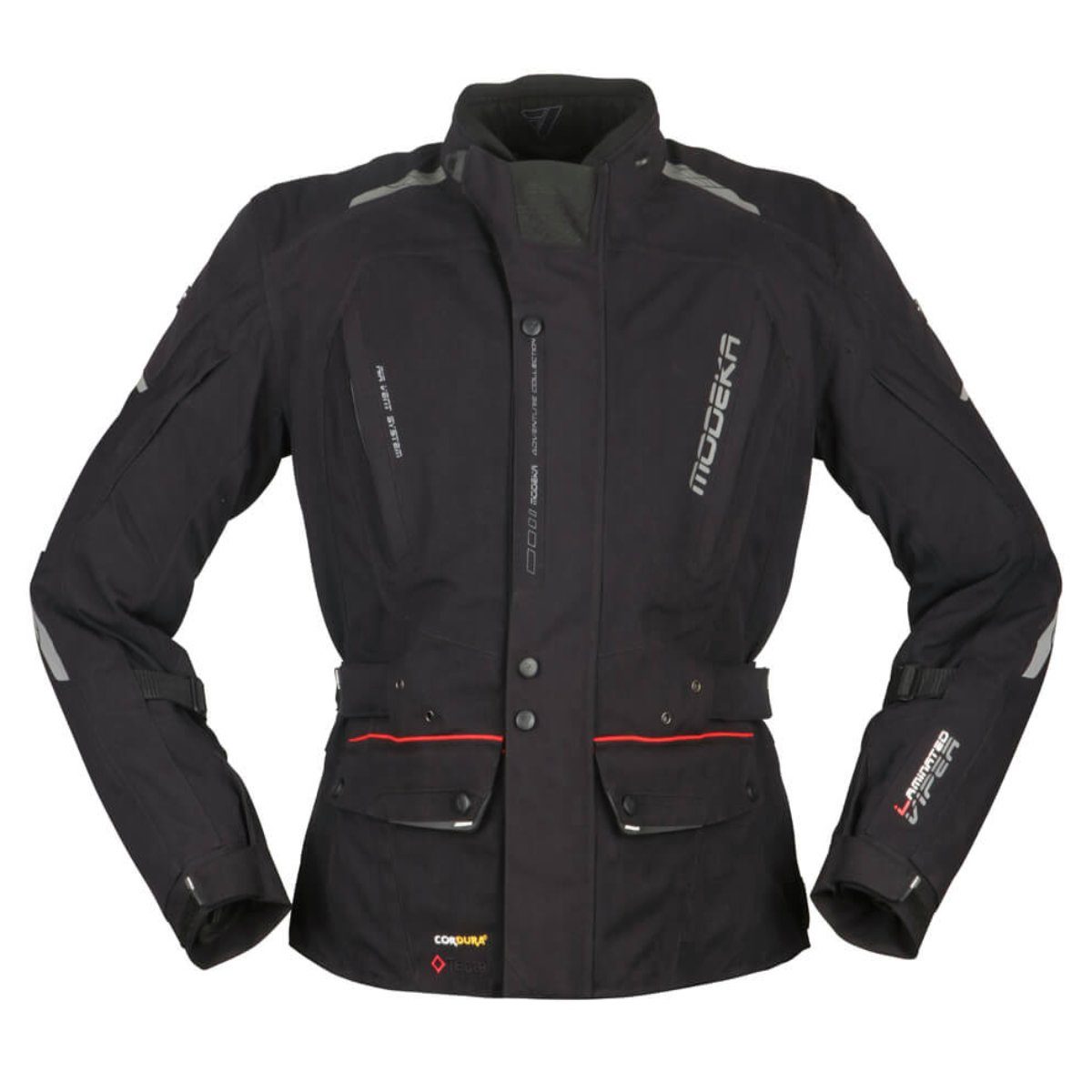 Modeka Motorradjacke Modeka Viper LT Lady Textiljacke Damen schwarz atmungsaktiv