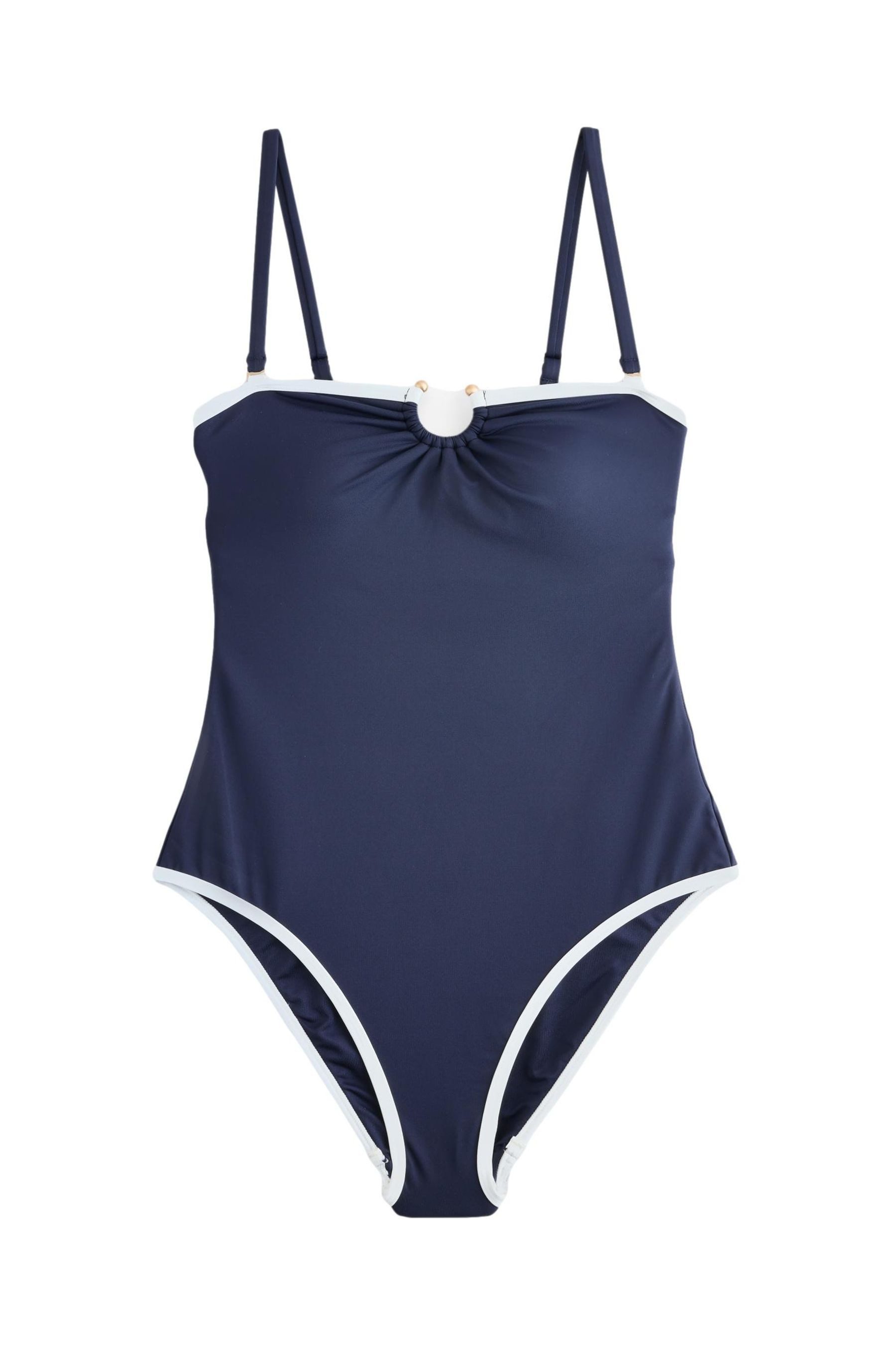 Mint Velvet Badeanzug Mint Velvet bauchformender Bandeau-Badeanzug (1-St)