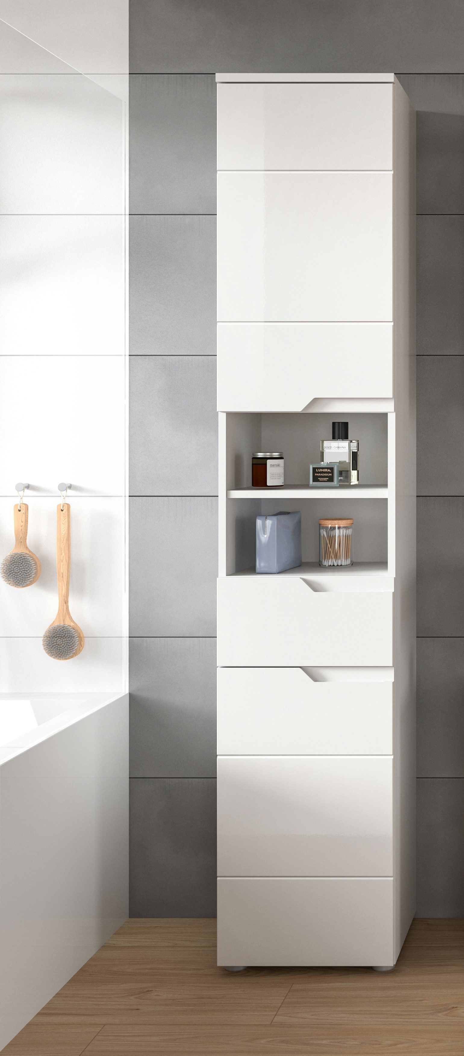 INOSIGN Hochschrank "CAPRI, Höhe 193 cm, 2 Türen mit Soft-Close-Funktion, 1 günstig online kaufen