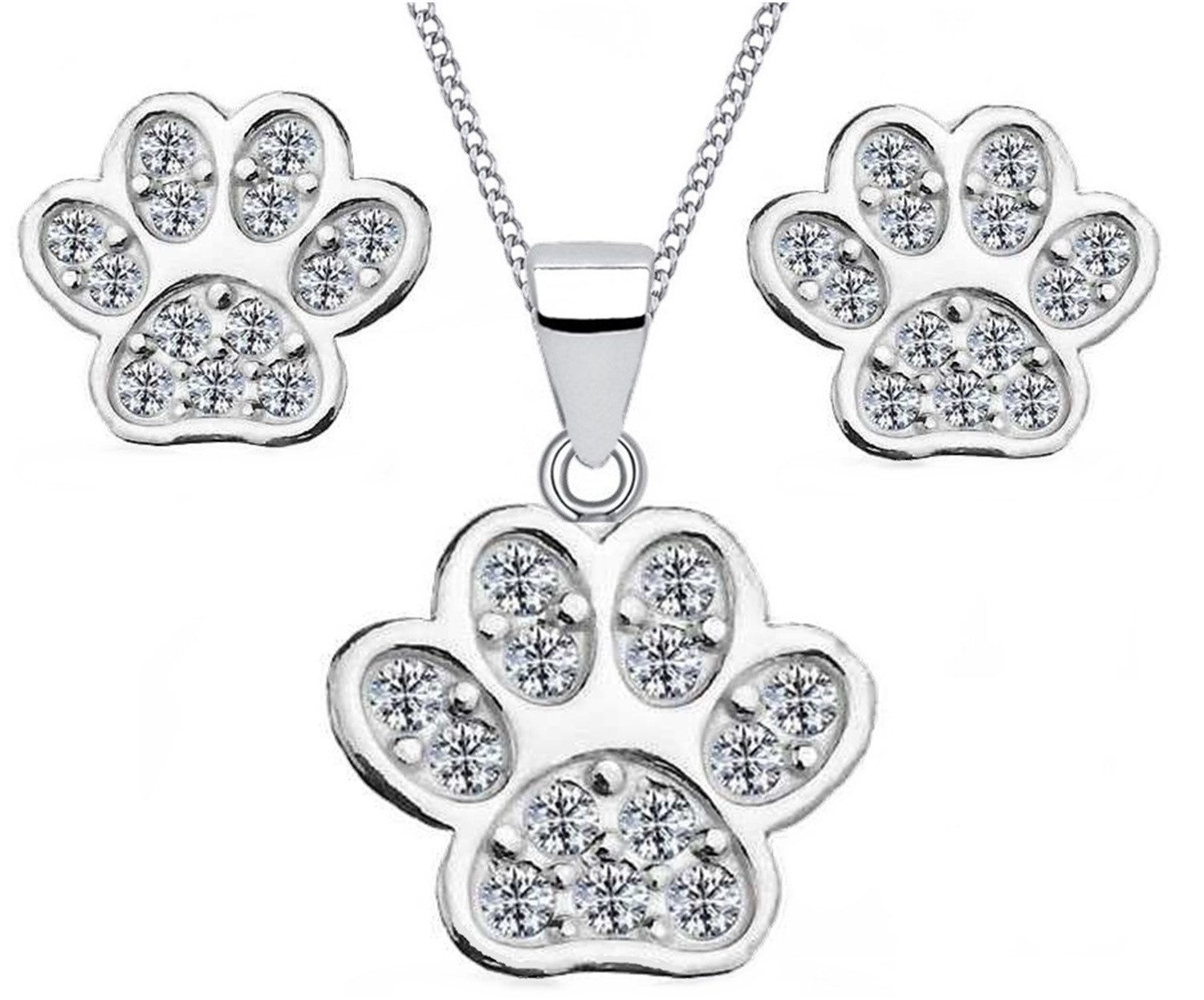 Goldene Hufeisen Schmuckset Elegantes Pfoten Set Tierliebe im Trend, 04066 günstig online kaufen