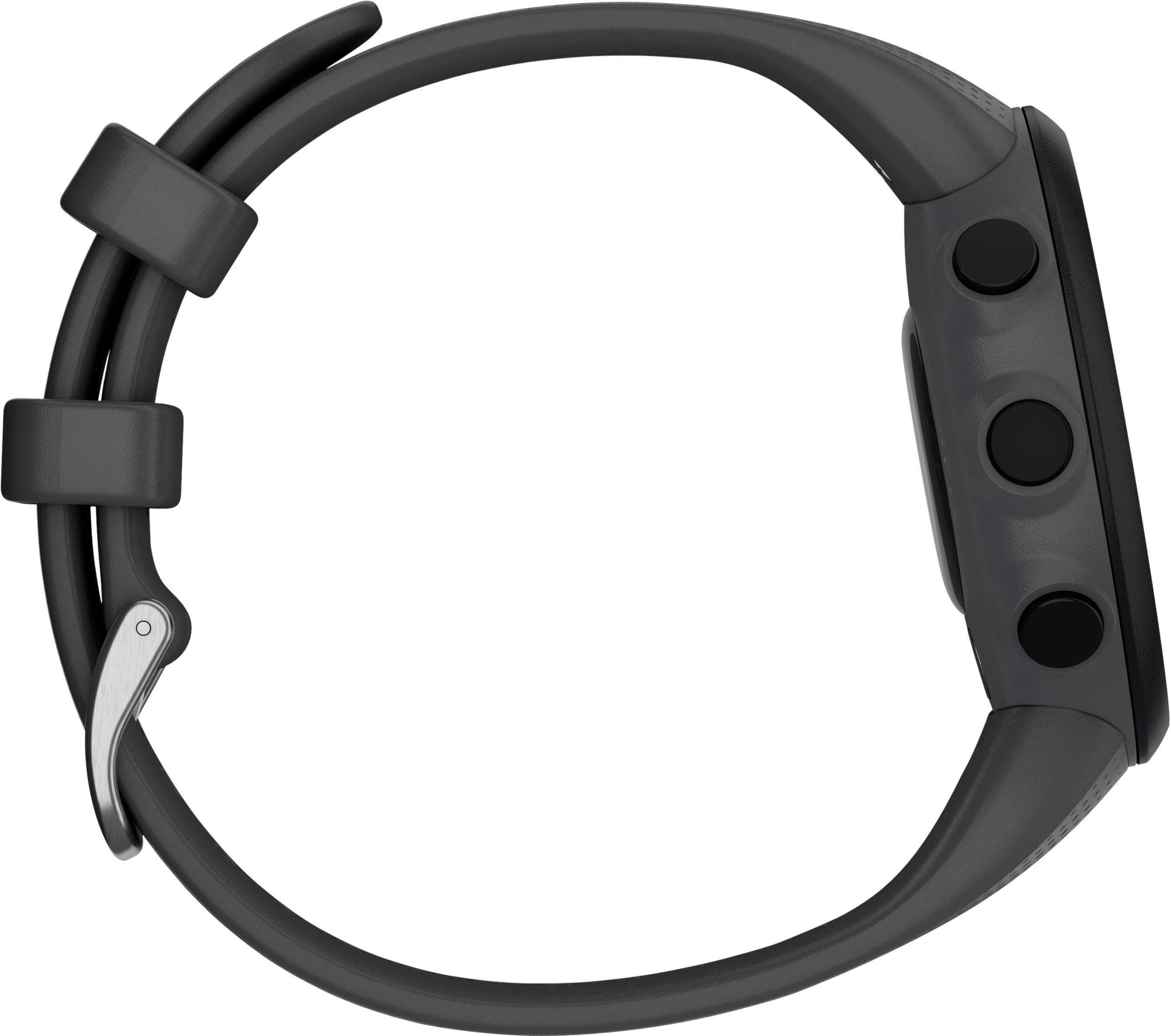 Garmin Swim2 mit Silikon-Armband 20 mm Smartwatch (2,63 cm/1,04 Zoll),  Standby-Akkulaufzeit bis zu 7 Tage, mit GPS Akkulaufzeit bis 13 Stunden