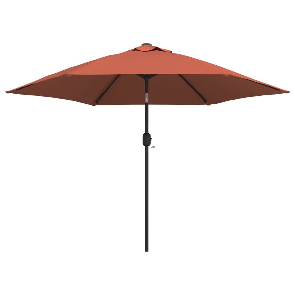 vidaXL Sonnenschirm Sonnenschirm mit Metall-Mast 300 cm Terrakotta