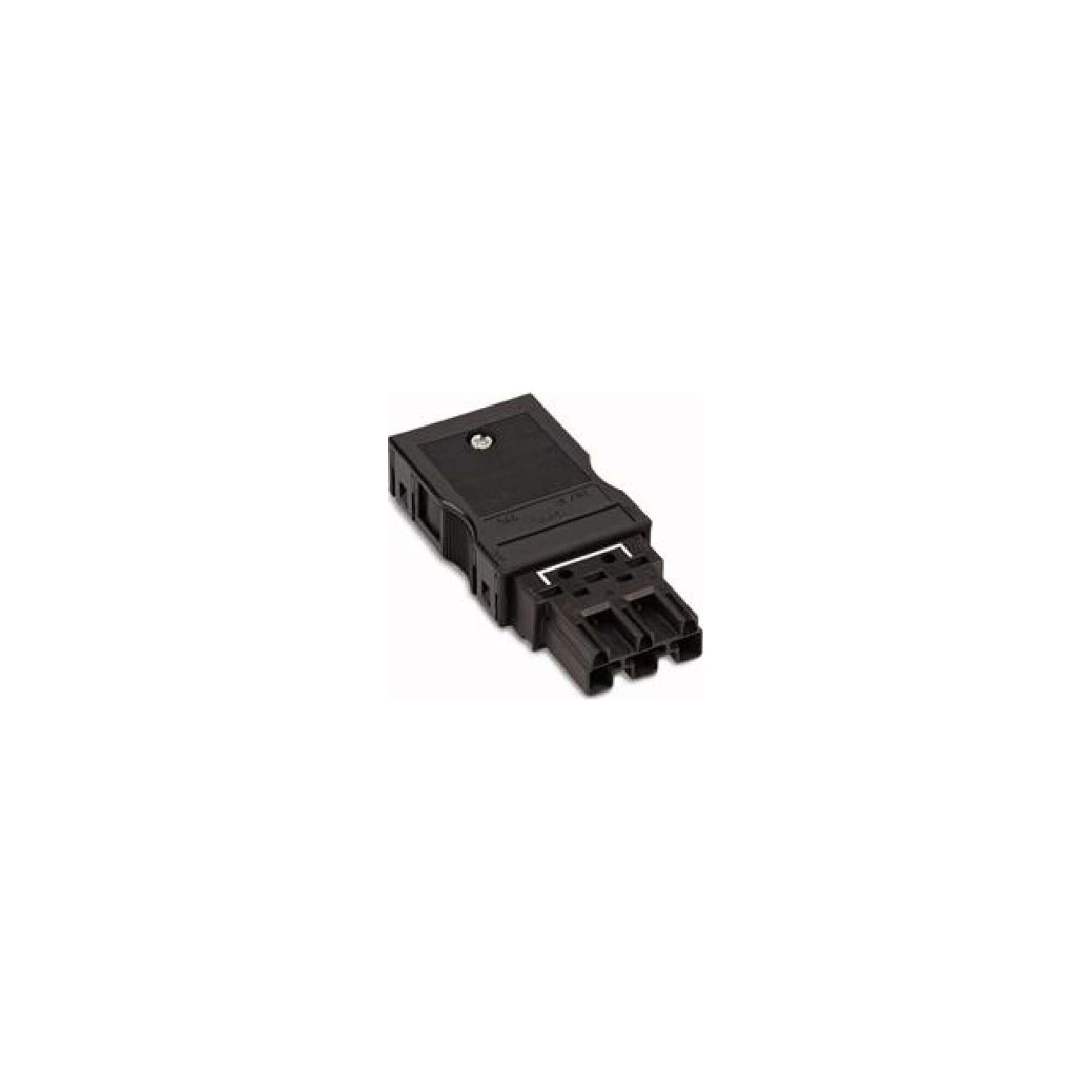 WAGO Koax-Kabelverbinder WAGO GmbH& Co. KG Stecker 2x0,5-4mmq schwarz 770-113