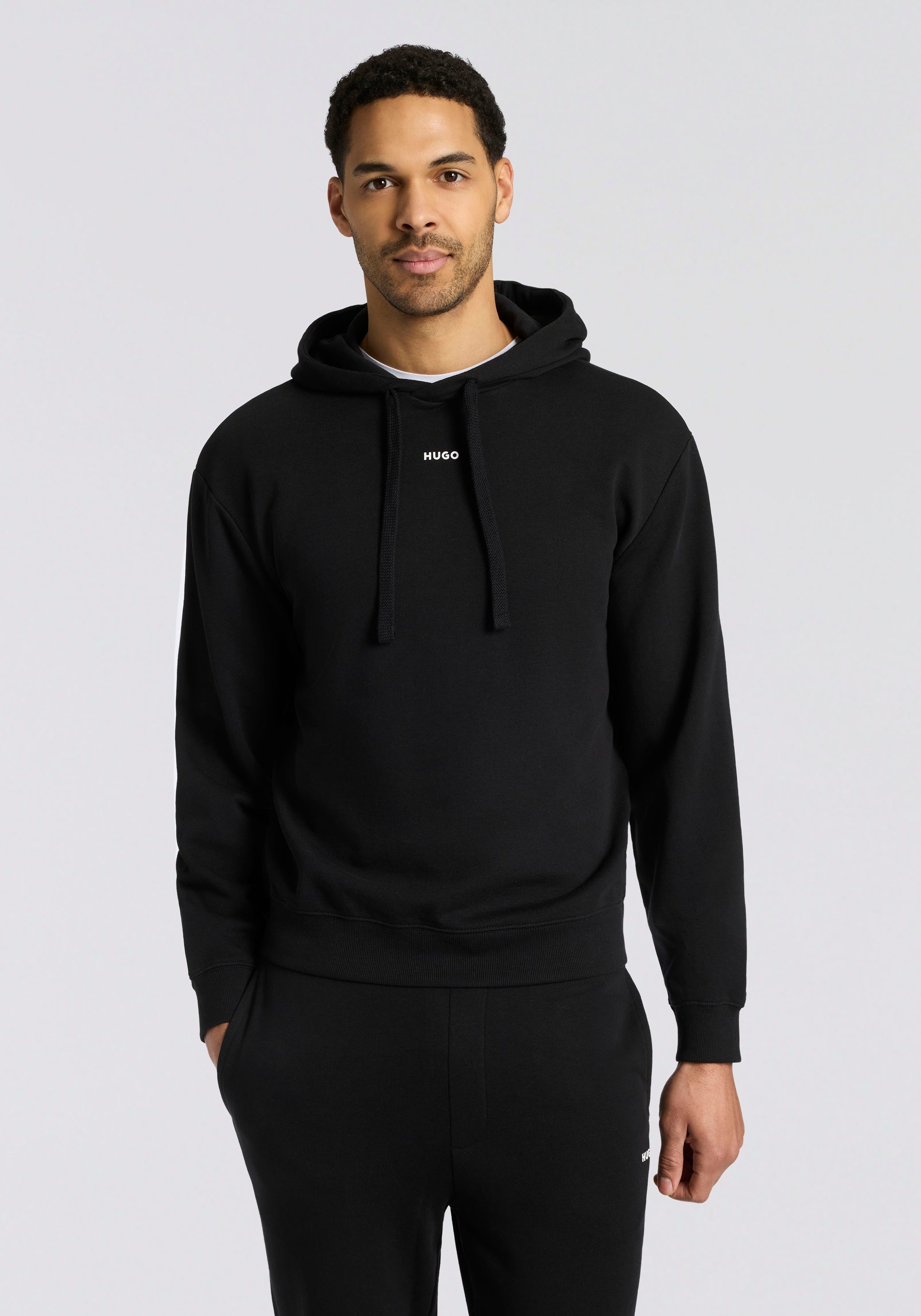 HUGO Kapuzensweatshirt Dapo Kapuze mit Kordelzug, Relaxed Fit, HUGO Logo günstig online kaufen